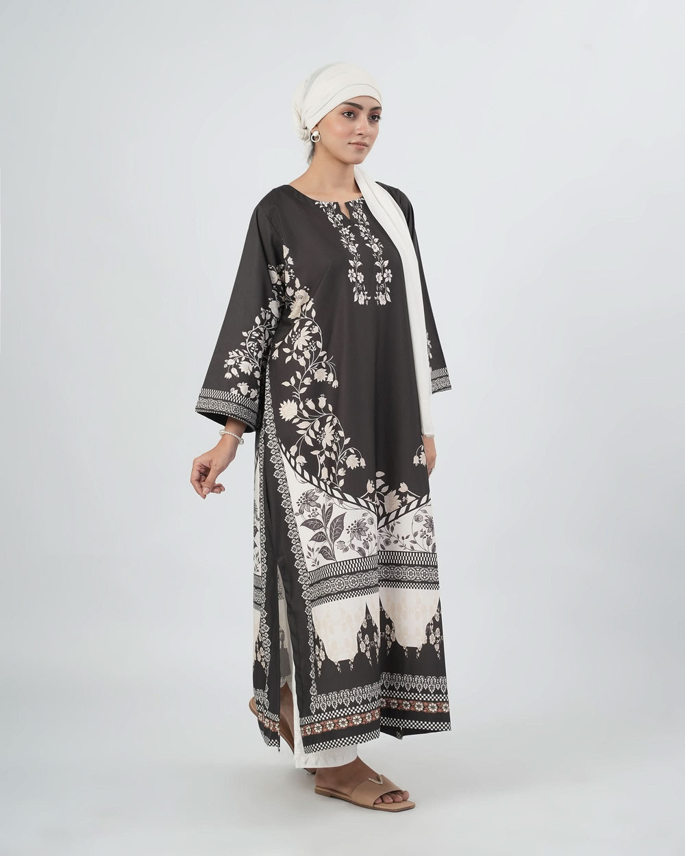 Valuables Women Silk Printed Kaftan, Women Ready Kurtis, Chase Value, Chase Value