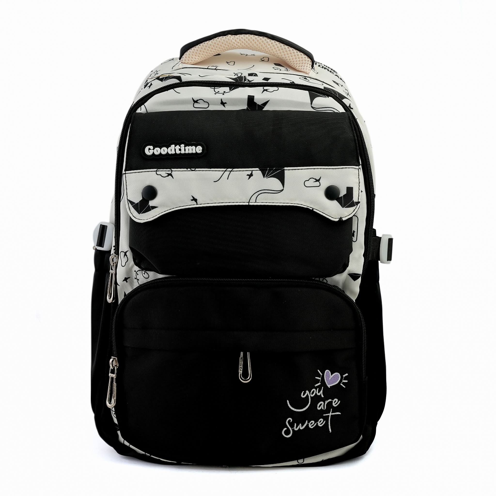 Kids School Backpack 16" - Black, School Bags, Chase Value, Chase Value