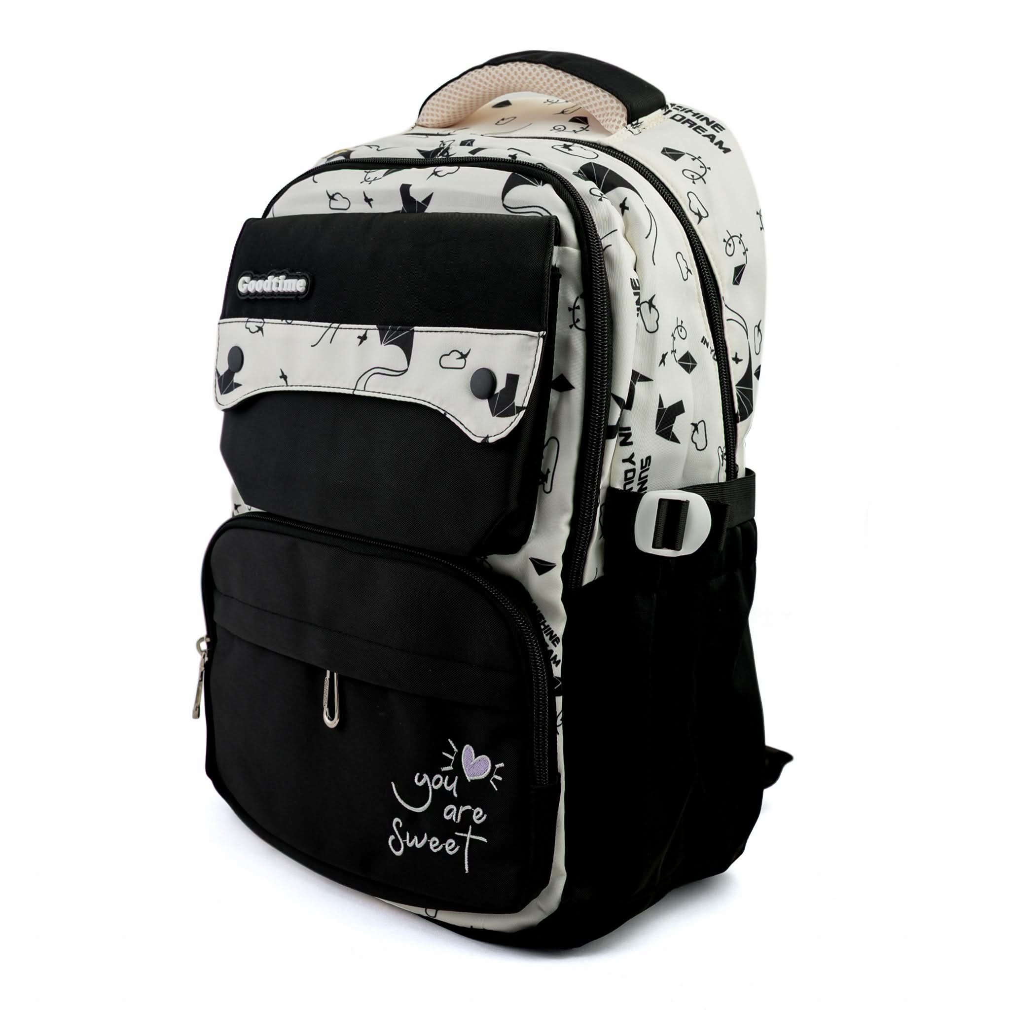 Kids School Backpack 16" - Black, School Bags, Chase Value, Chase Value