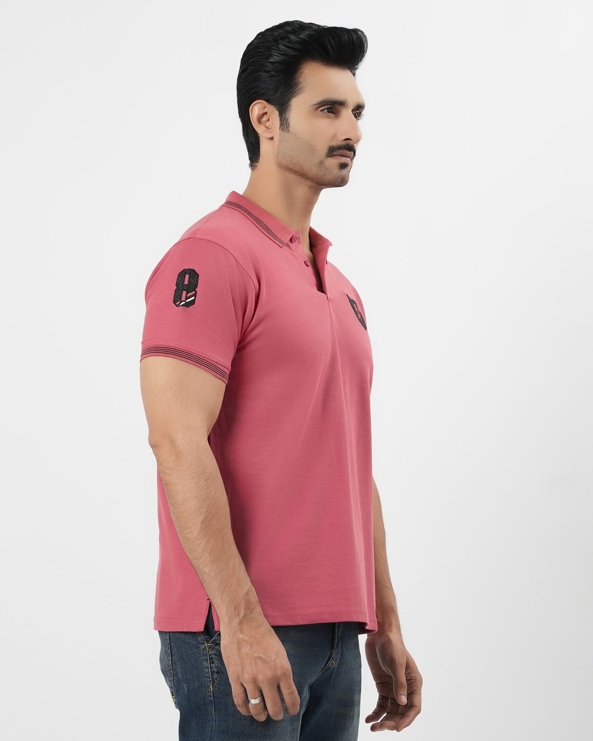 Men's Half Sleeves Polo Jersey T-Shirt