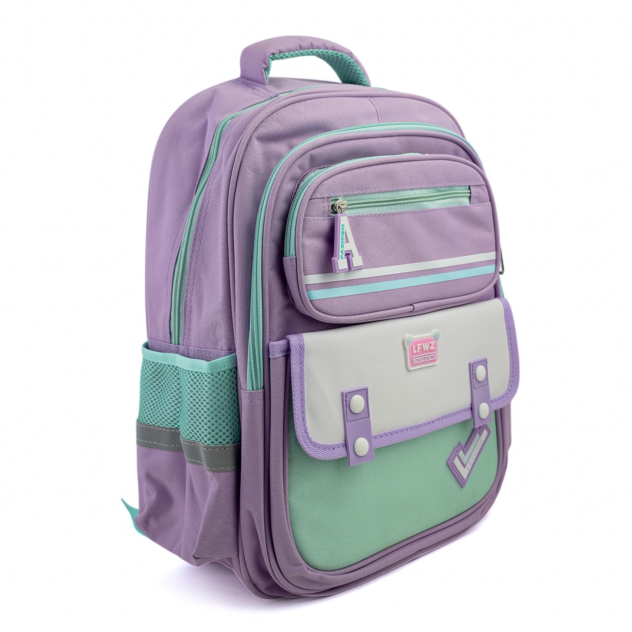 Kids School Backpack 16" - Purple, School Bags, Chase Value, Chase Value