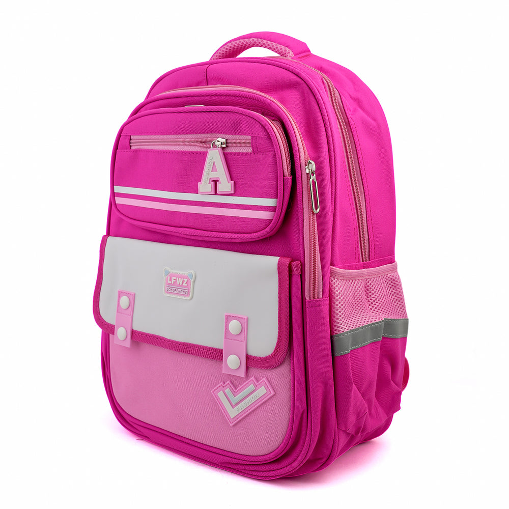 Kids School Backpack 16" - Pink, School Bags, Chase Value, Chase Value