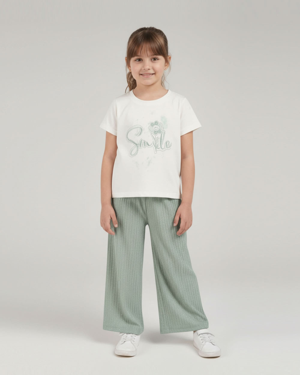 Girls 2 Piece Set, Girls Half Sleeves Suit, Chase Value, Chase Value