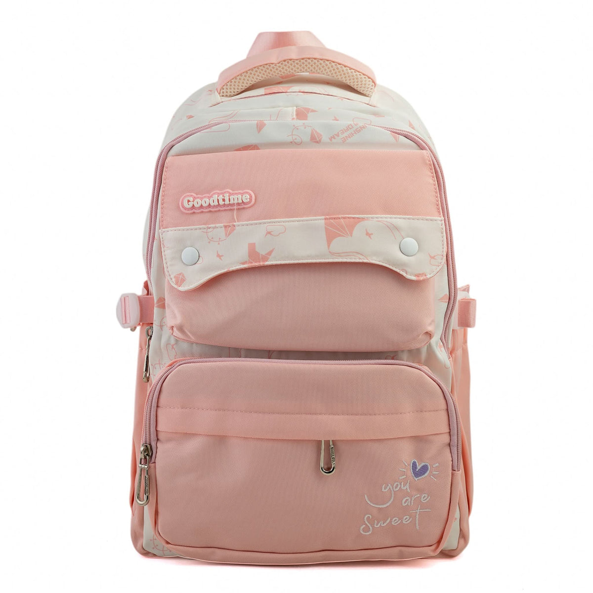 Kids School Backpack 16" - Peach, School Bags, Chase Value, Chase Value