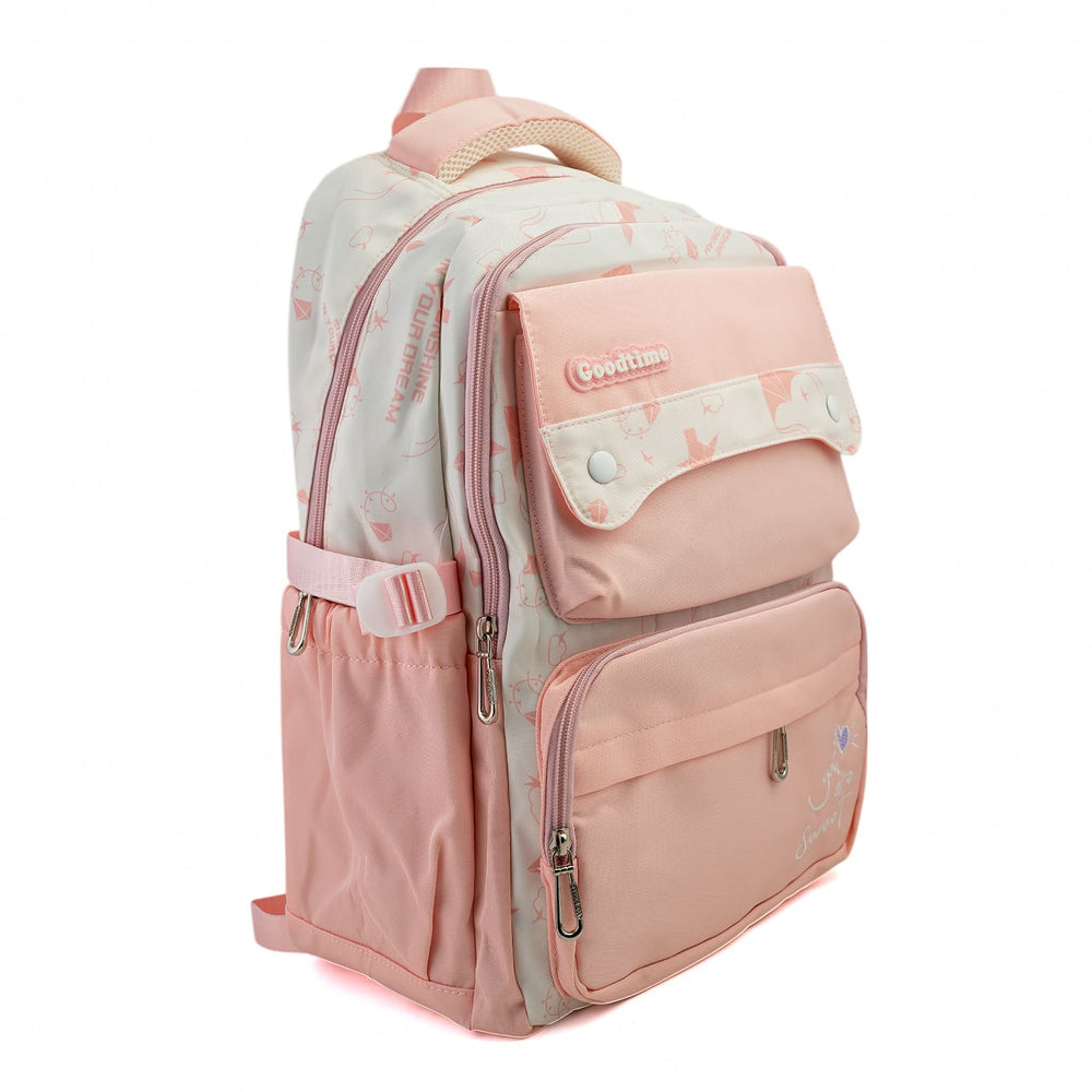 Kids School Backpack 16" - Peach, School Bags, Chase Value, Chase Value