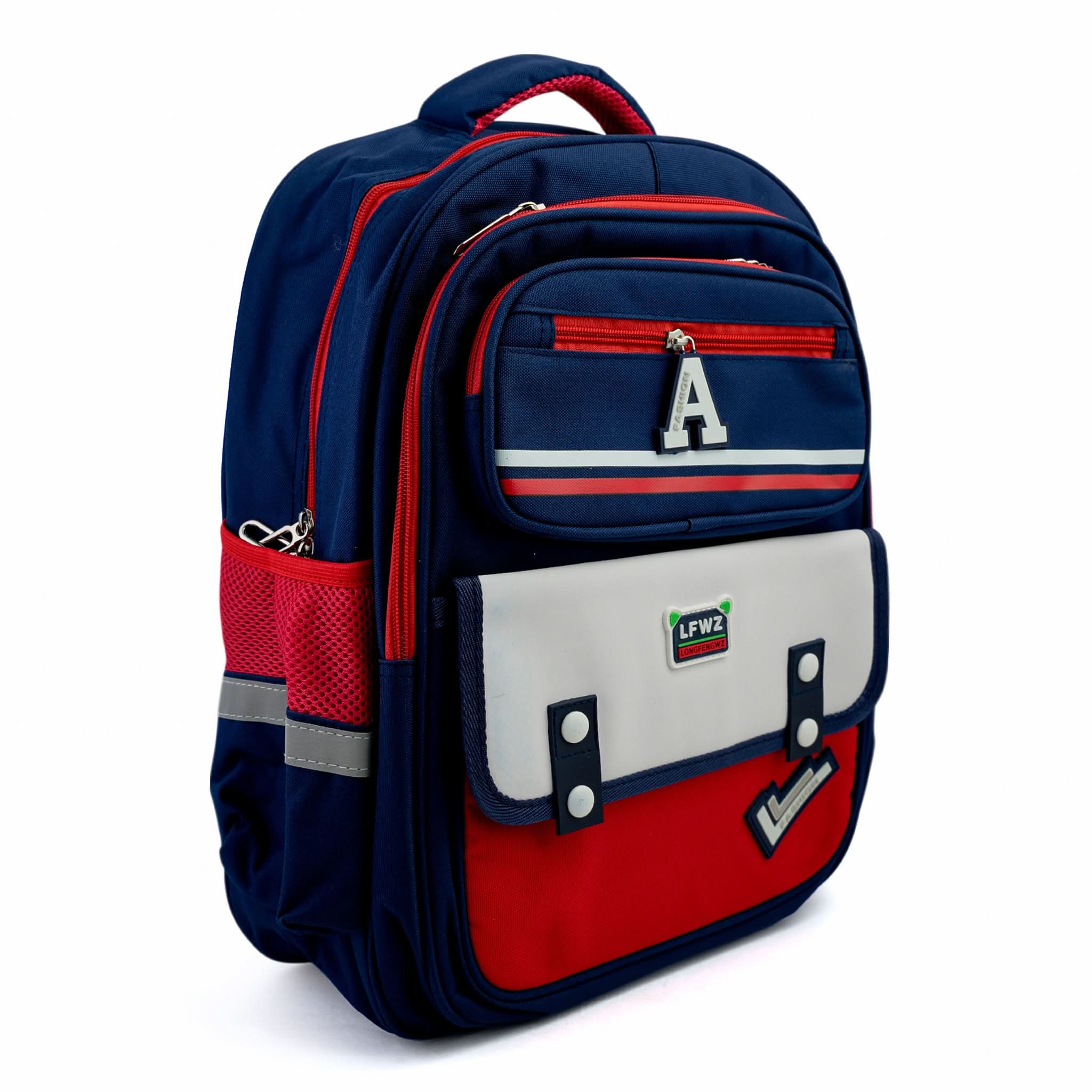 Kids School Backpack 16" - Red, School Bags, Chase Value, Chase Value