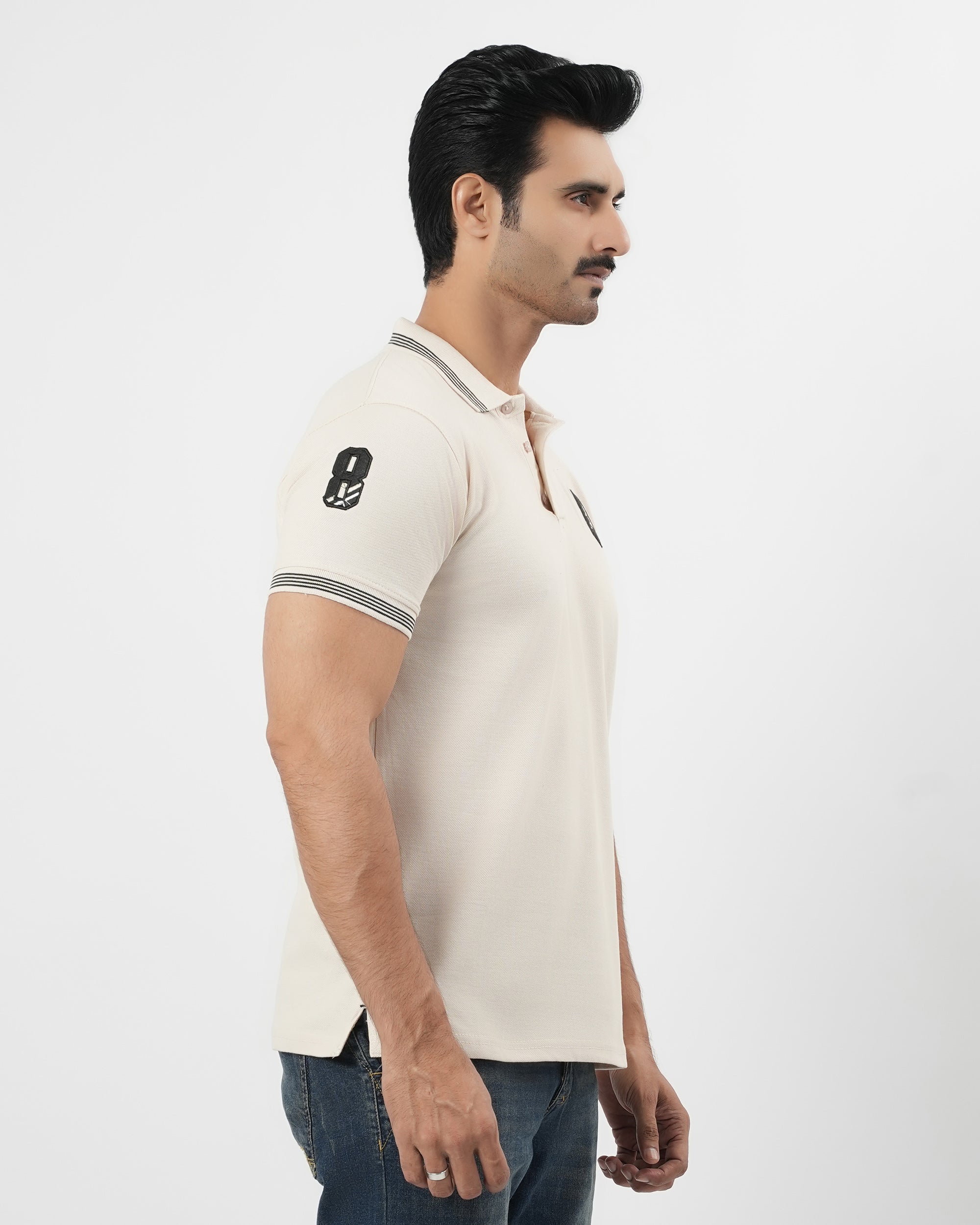 Men's Half Sleeves Polo Jersey T-Shirt