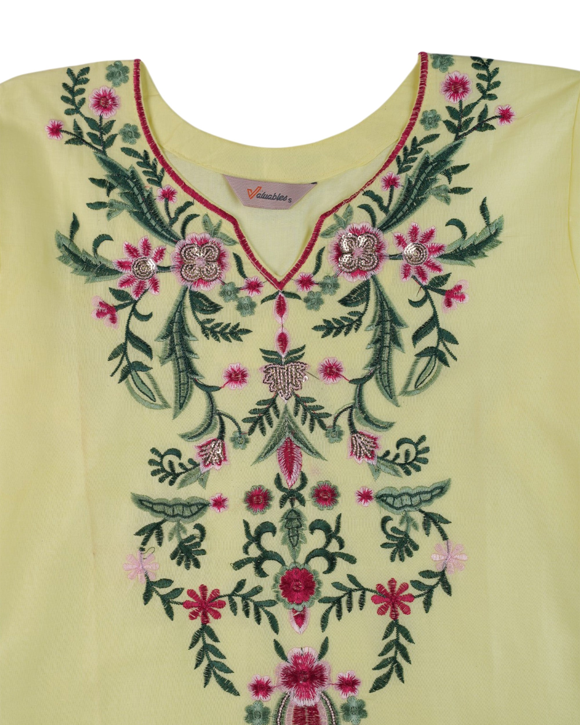 Valuables Women's Embroidered Kurti