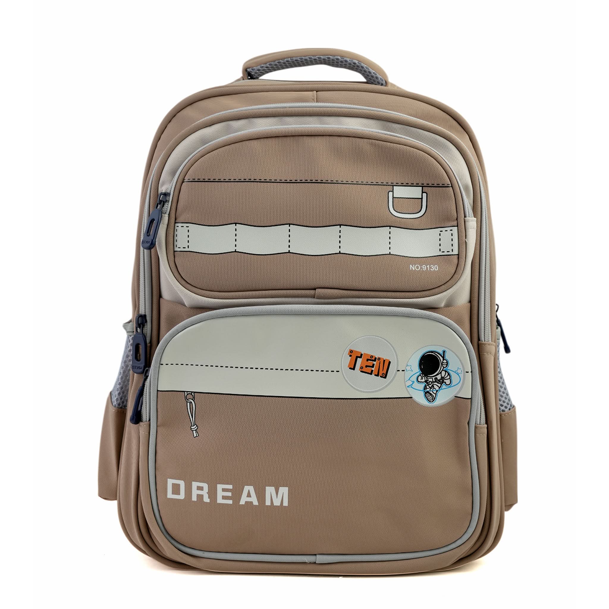 Kids School Backpack 16" - Camel, School Bags, Chase Value, Chase Value