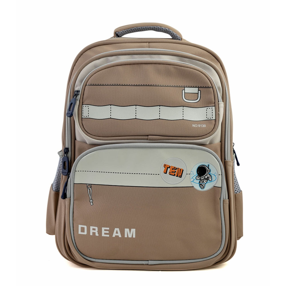 Kids School Backpack 16" - Camel, School Bags, Chase Value, Chase Value