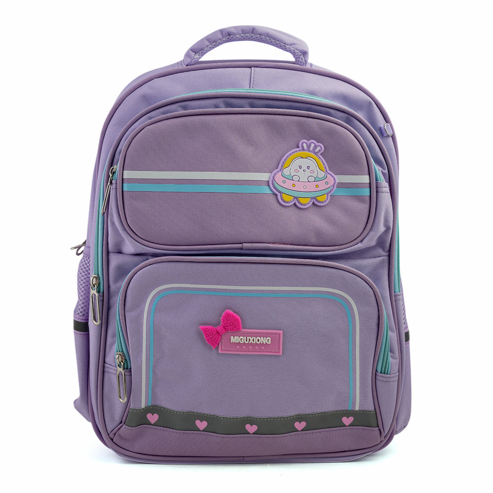 Kids School Backpack 16" - Purple, School Bags, Chase Value, Chase Value