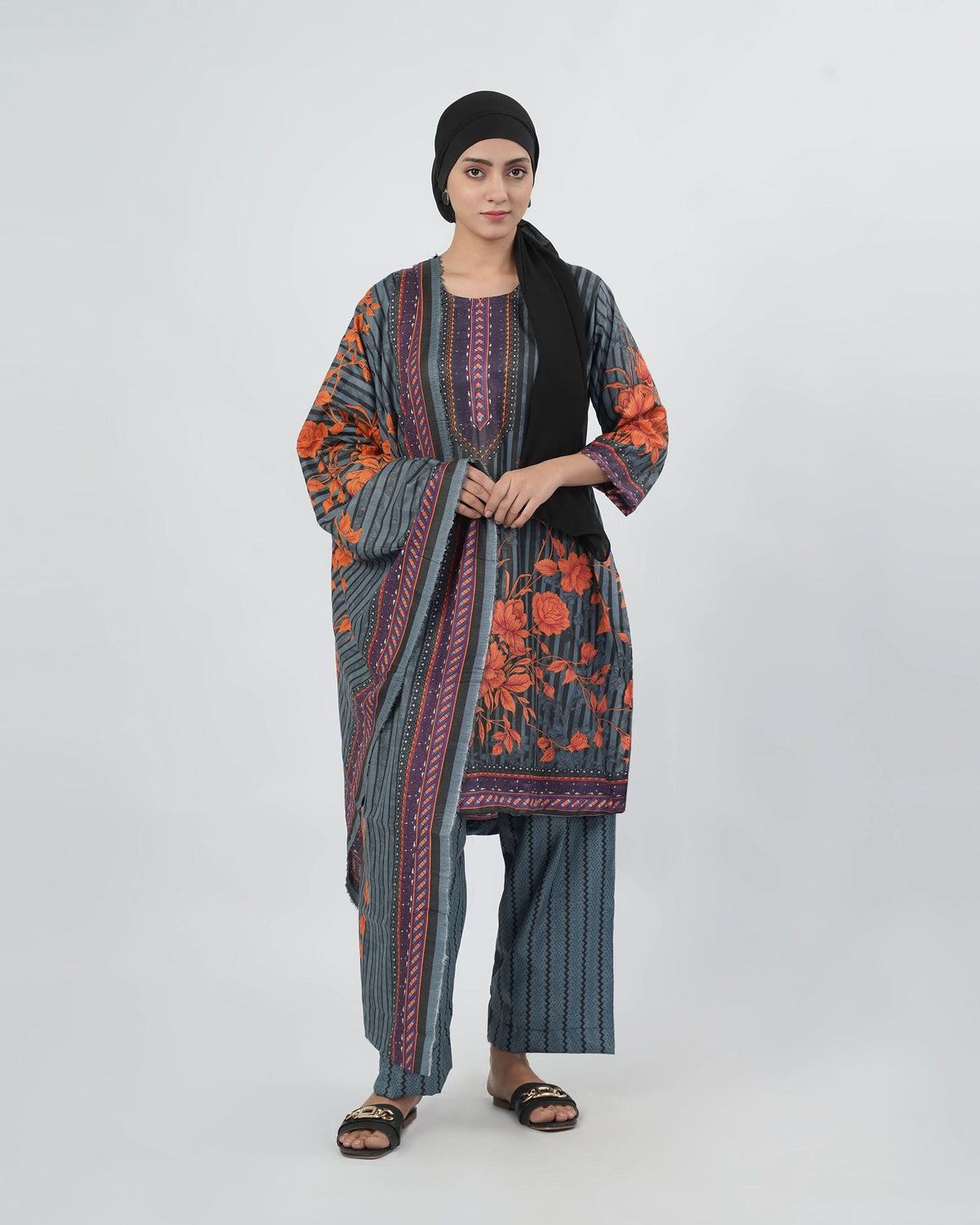 Shahzaib Gull Gee Printed 3-Pcs Suit, Women, 3Pcs Shalwar Suit, Chase Value, Chase Value