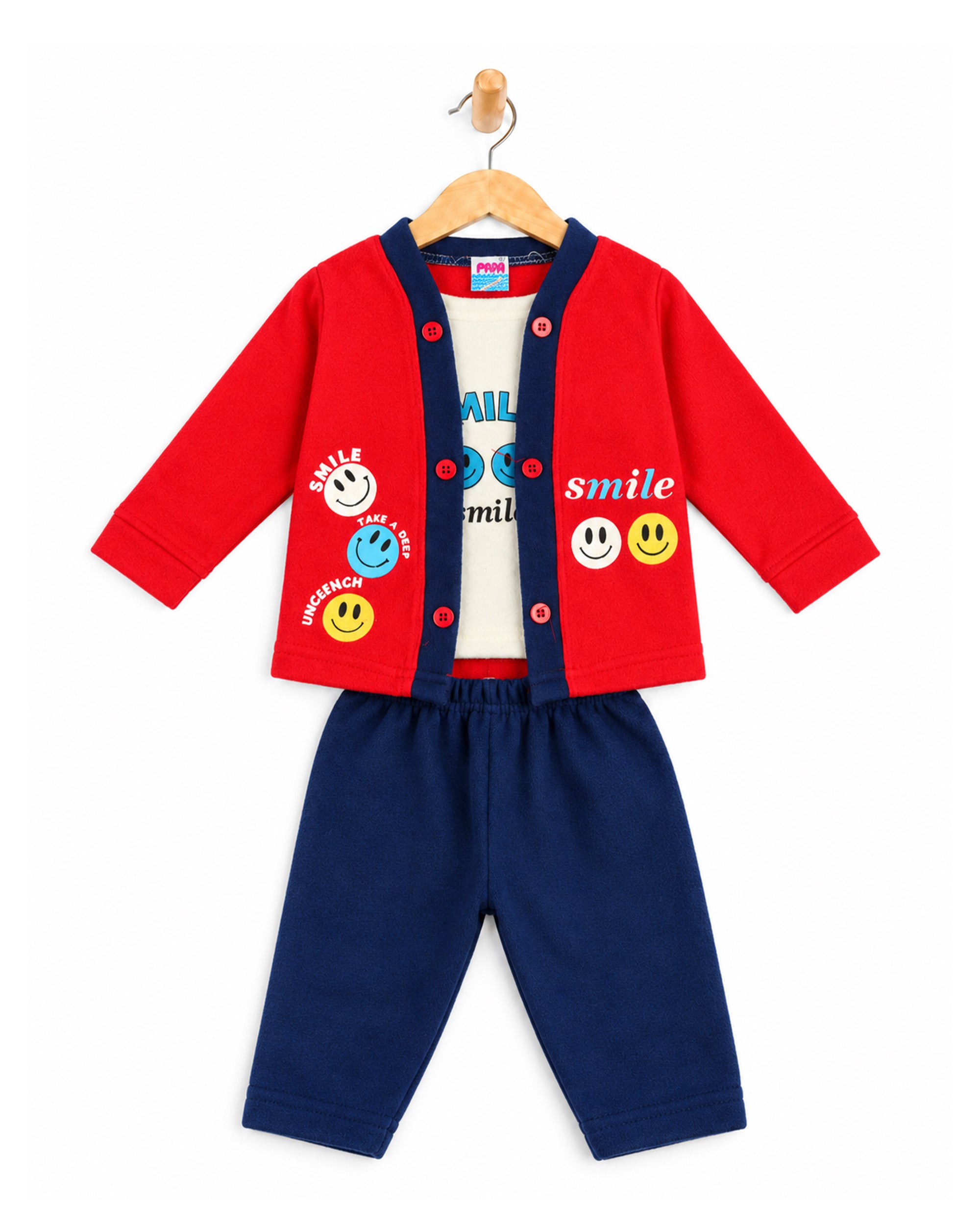 Newborn Boys Full Sleeves Suit