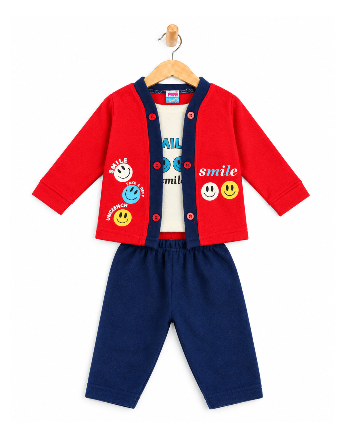 Newborn Boys Full Sleeves Suit