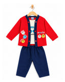 Newborn Boys Full Sleeves Suit