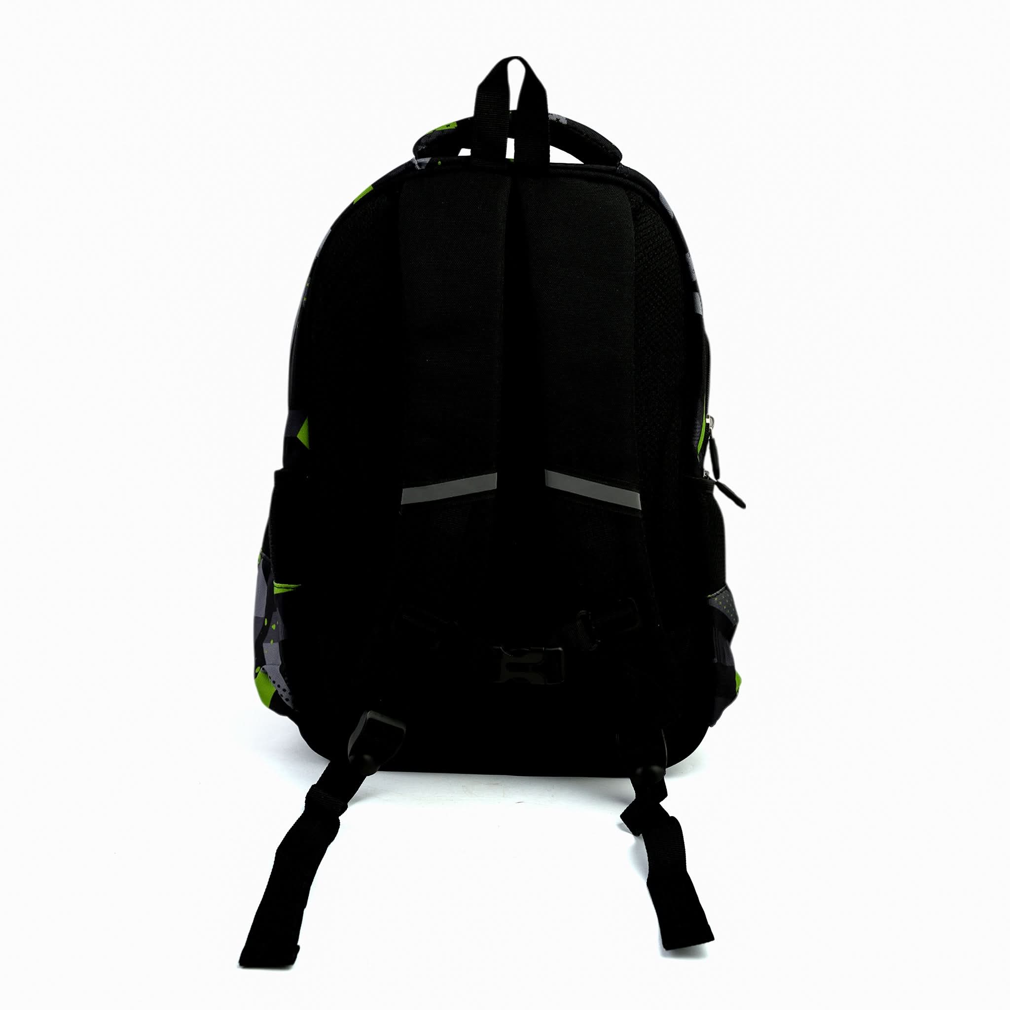 Kids School Backpack 16" - Green, School Bags, Chase Value, Chase Value