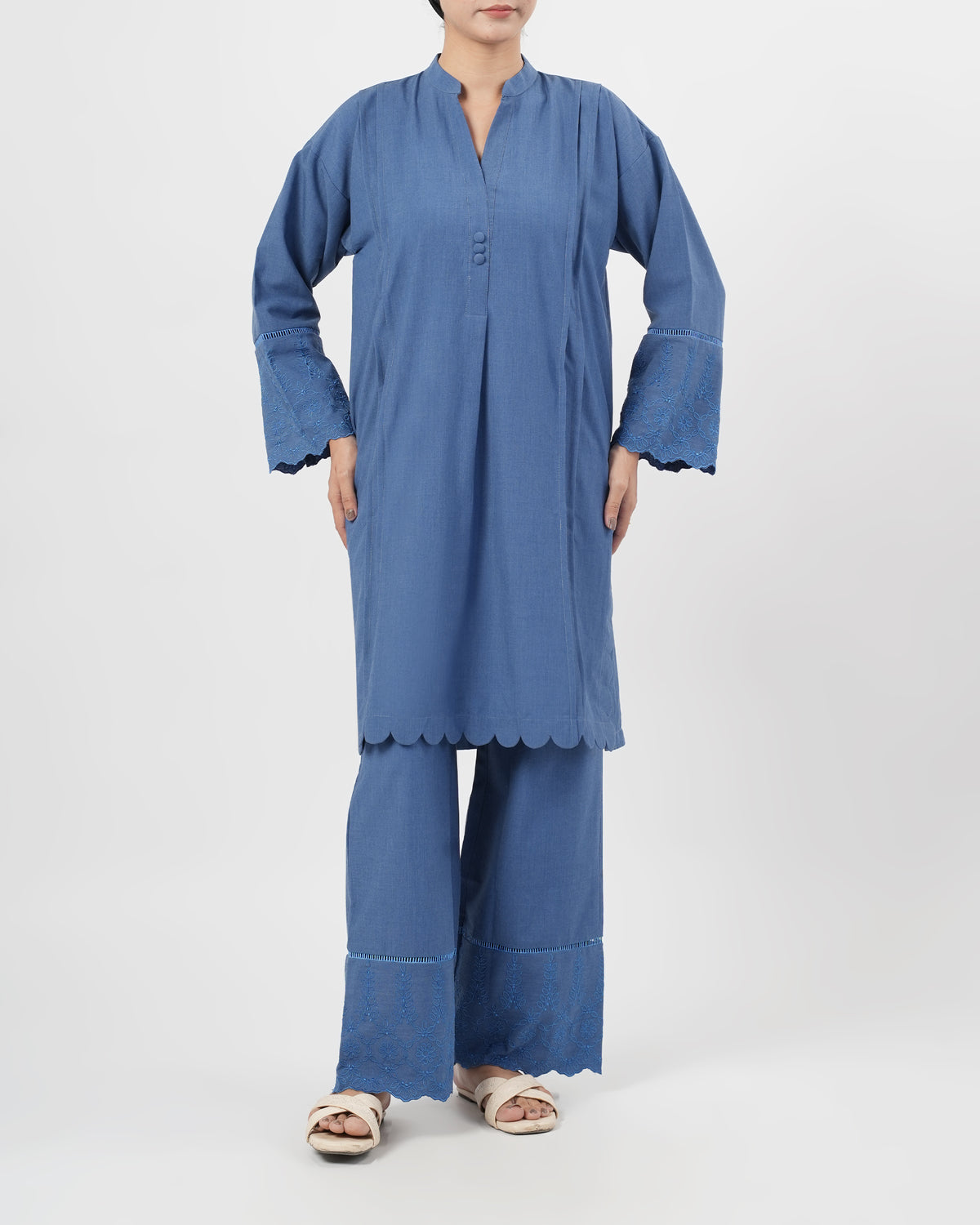 Eminent Women's Fusion Embroidered 2Pc Suit