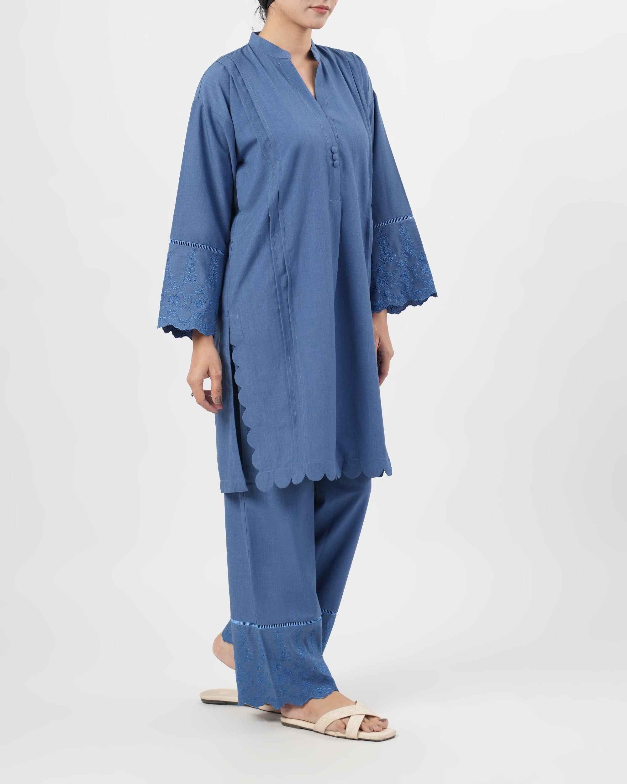 Eminent Women's Fusion Embroidered 2Pc Suit