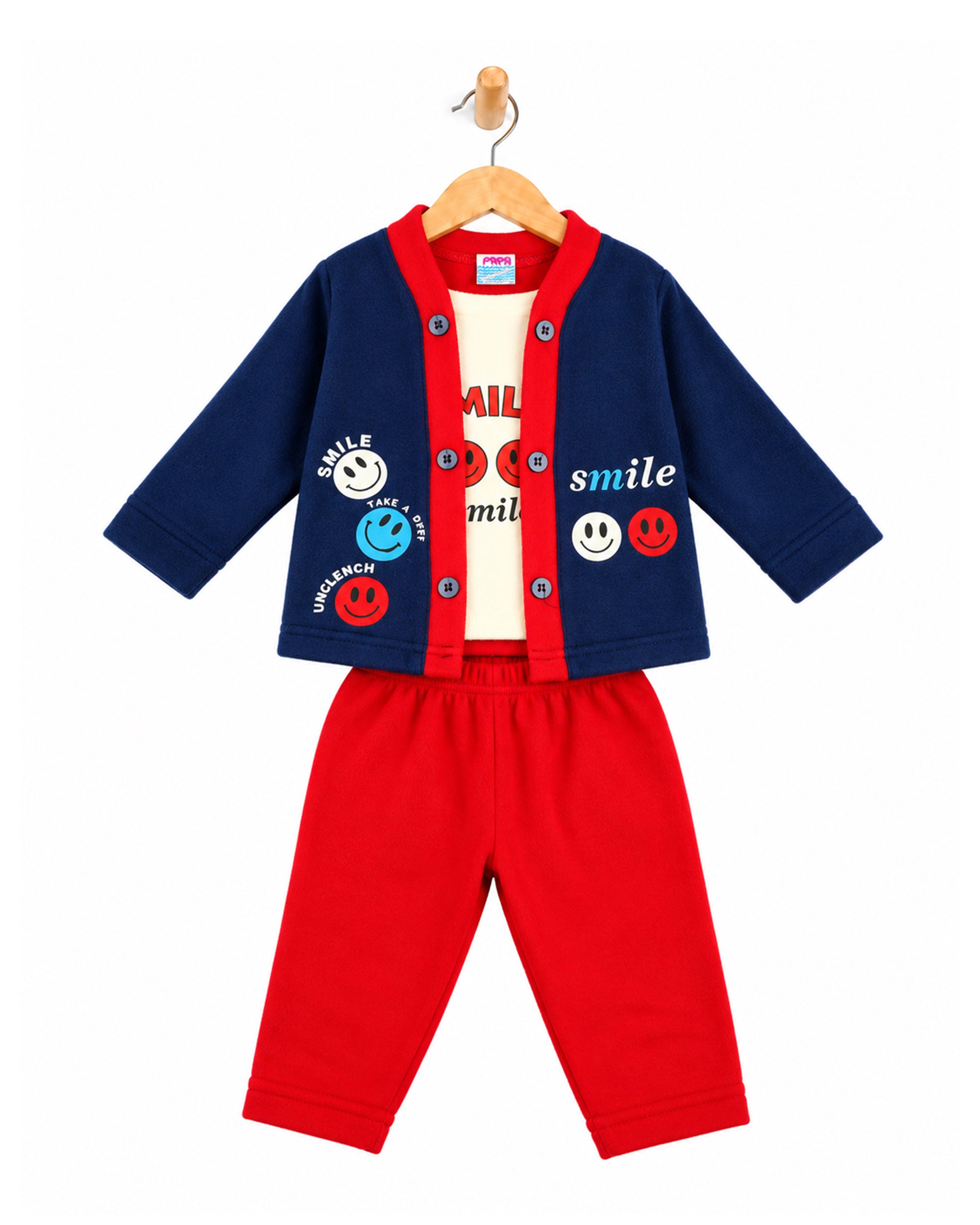 Newborn Boys Full Sleeves Suit