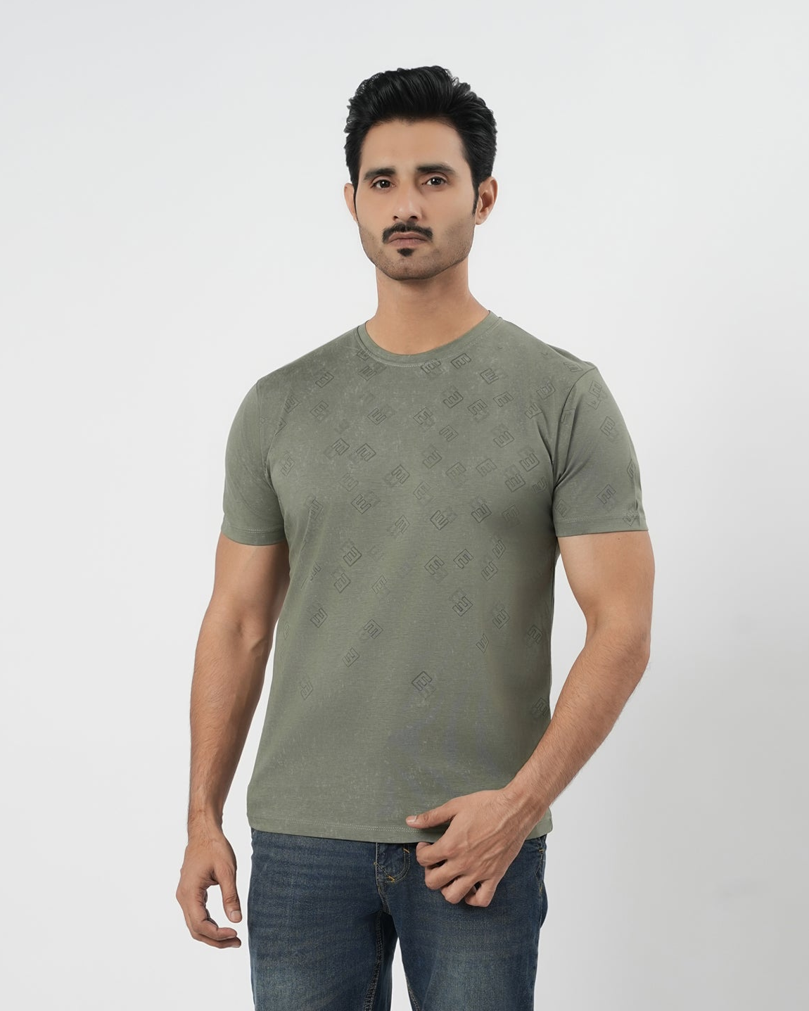 Men's Stripe Half Sleeves T-Shirt