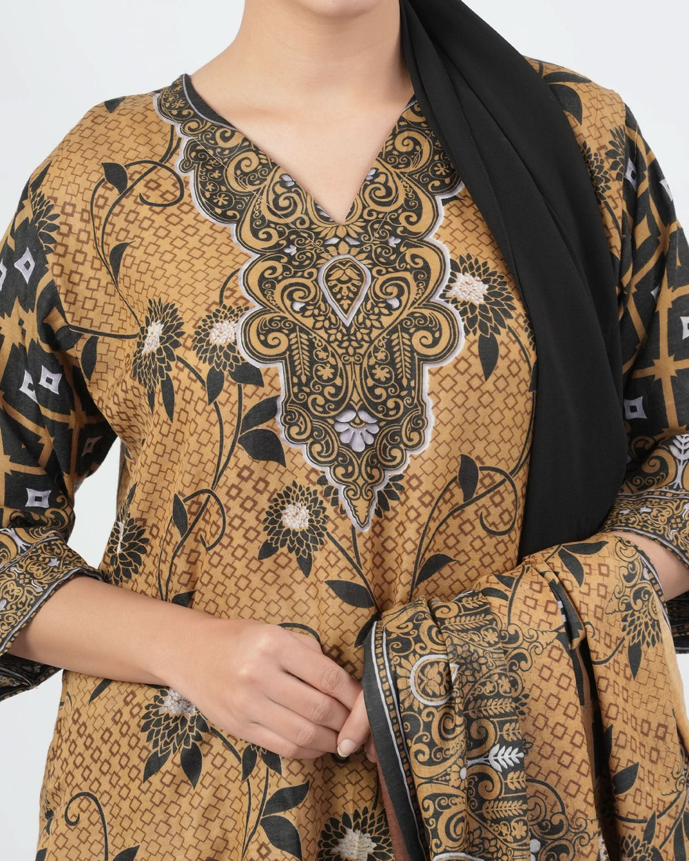 Shahzaib Gull Gee Printed 3-Pcs Suit, Women, 3Pcs Shalwar Suit, Chase Value, Chase Value