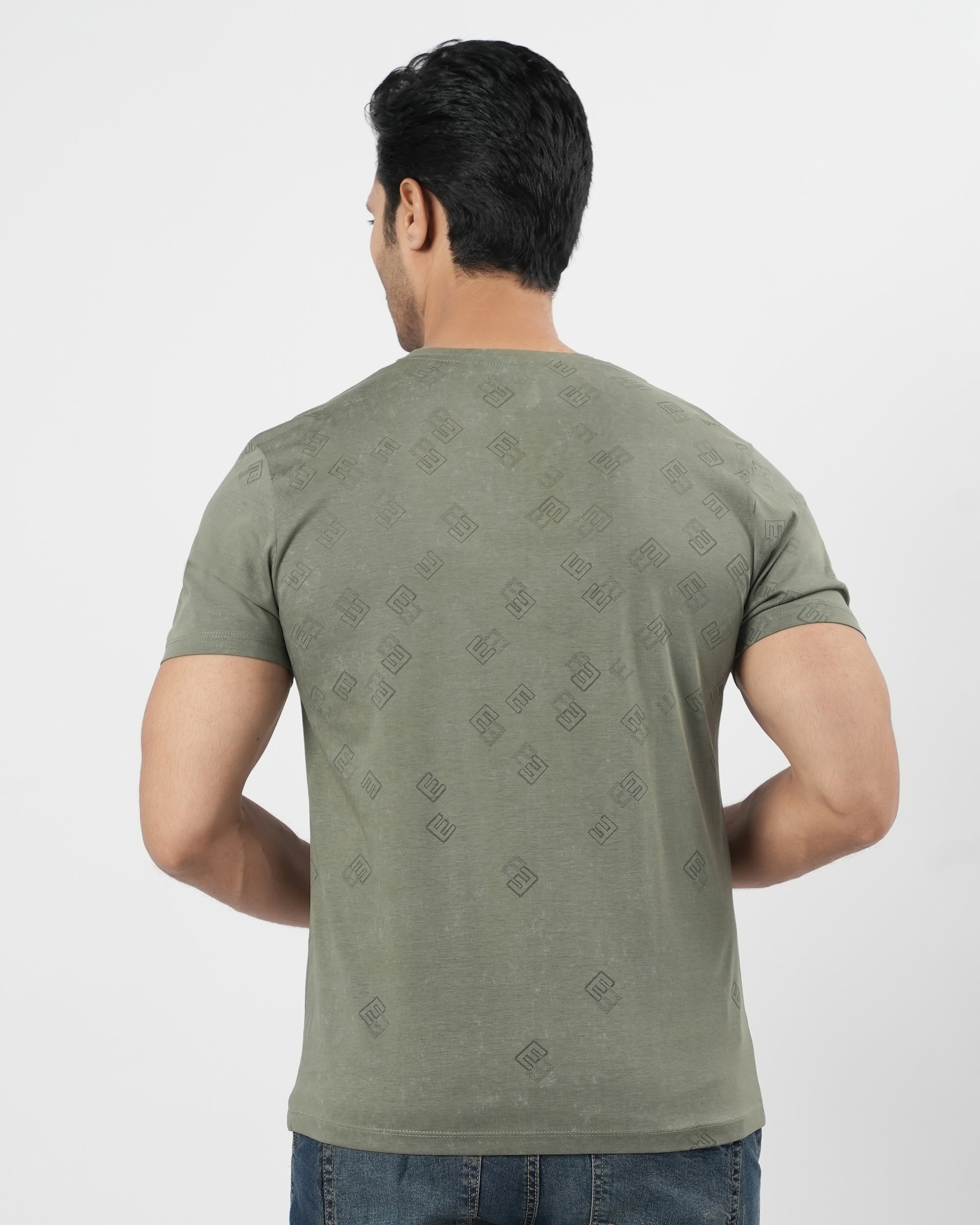 Men's Stripe Half Sleeves T-Shirt