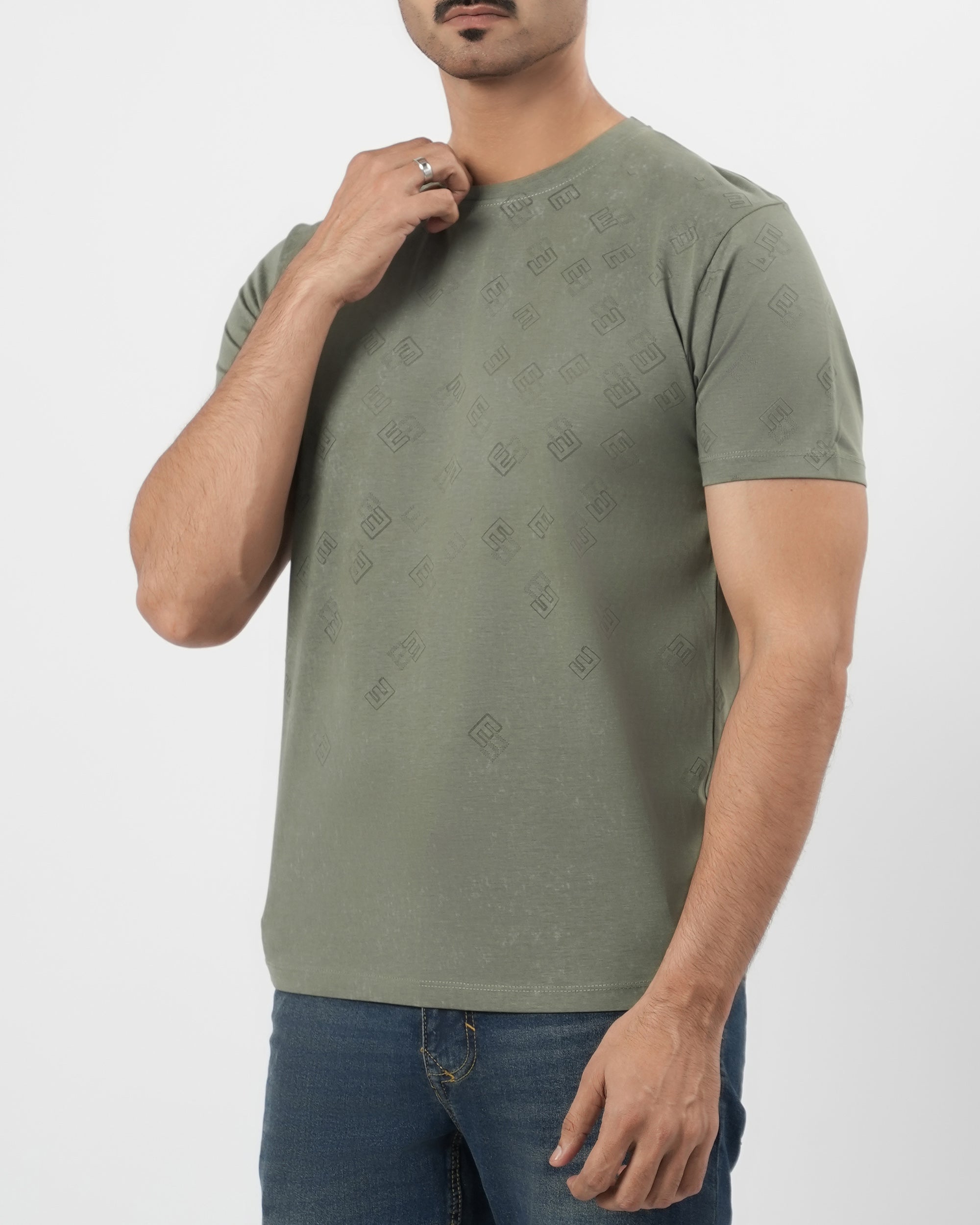 Men's Stripe Half Sleeves T-Shirt