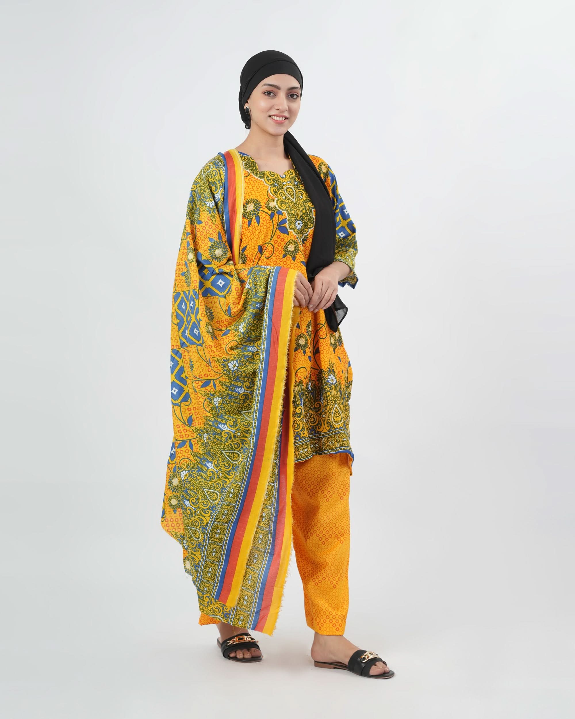 Shahzaib Gull Gee Printed 3-Pcs Suit, Women, 3Pcs Shalwar Suit, Chase Value, Chase Value