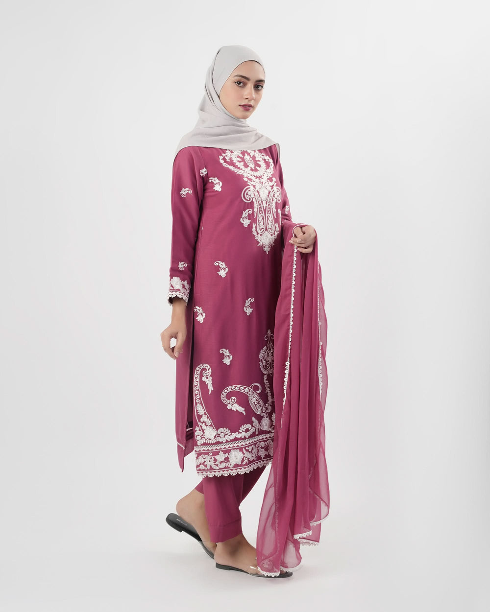 Valuables Women’s Embroidered Chiffon 3Pcs Suit, Women Shalwar Suits, Valuables, Chase Value