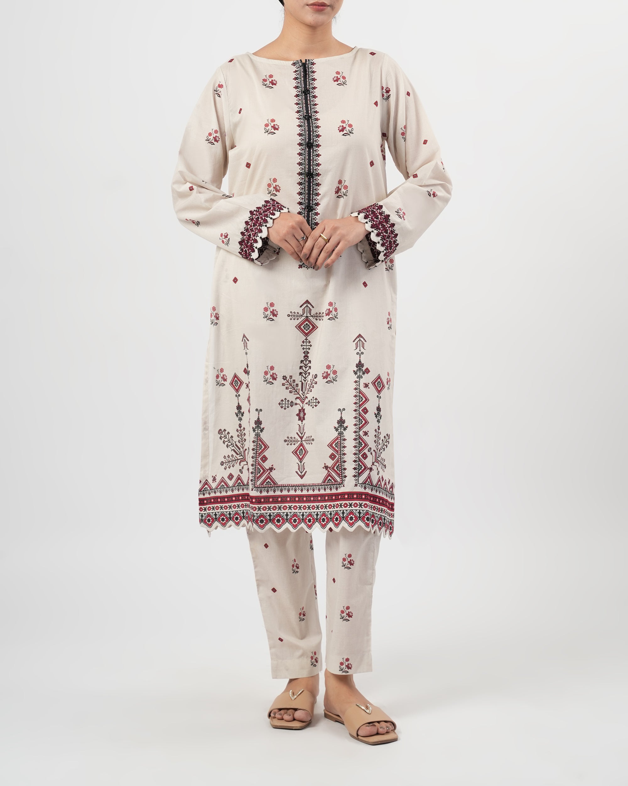 Eminent Women's Essentials Printed 2Pc Suit