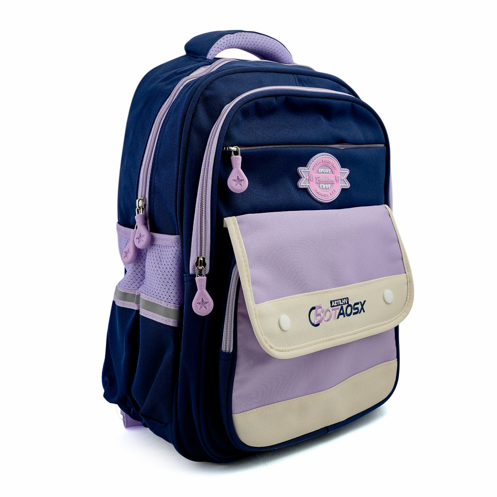 Kids School Backpack 16" - Purple, School Bags, Chase Value, Chase Value