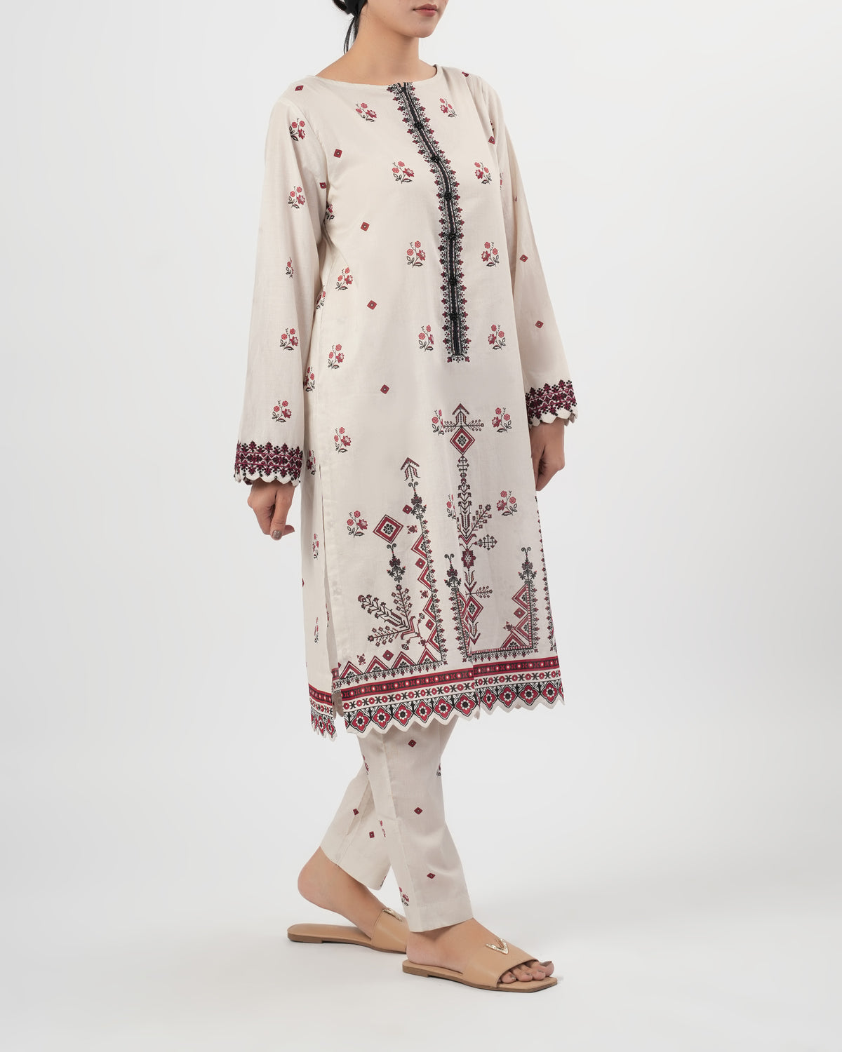 Eminent Women's Essentials Printed 2Pc Suit