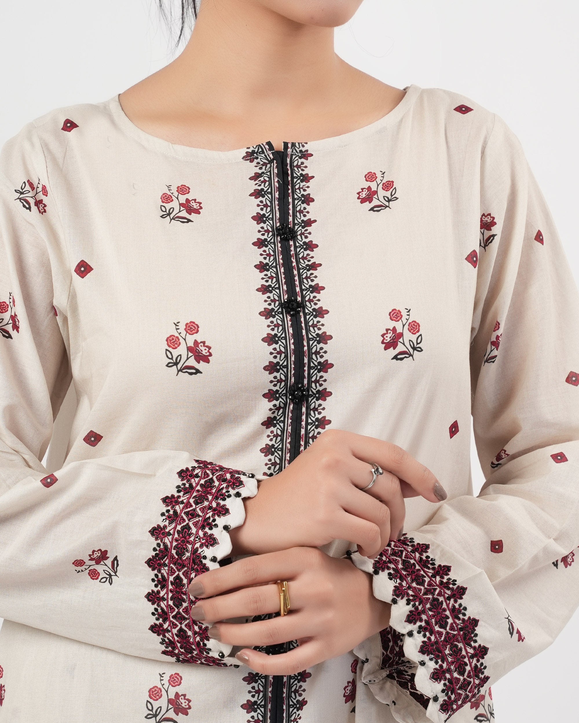 Eminent Women's Essentials Printed 2Pc Suit