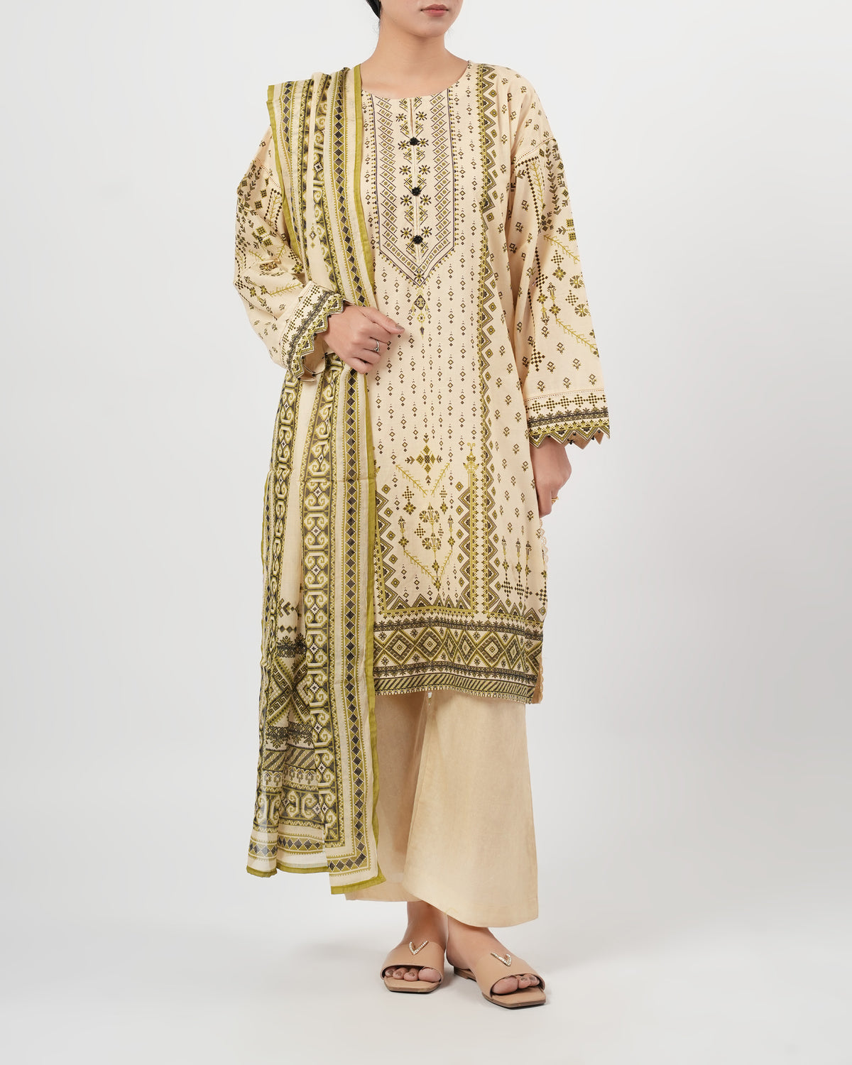 Eminent Women's Essentials Printed 3Pc Suit