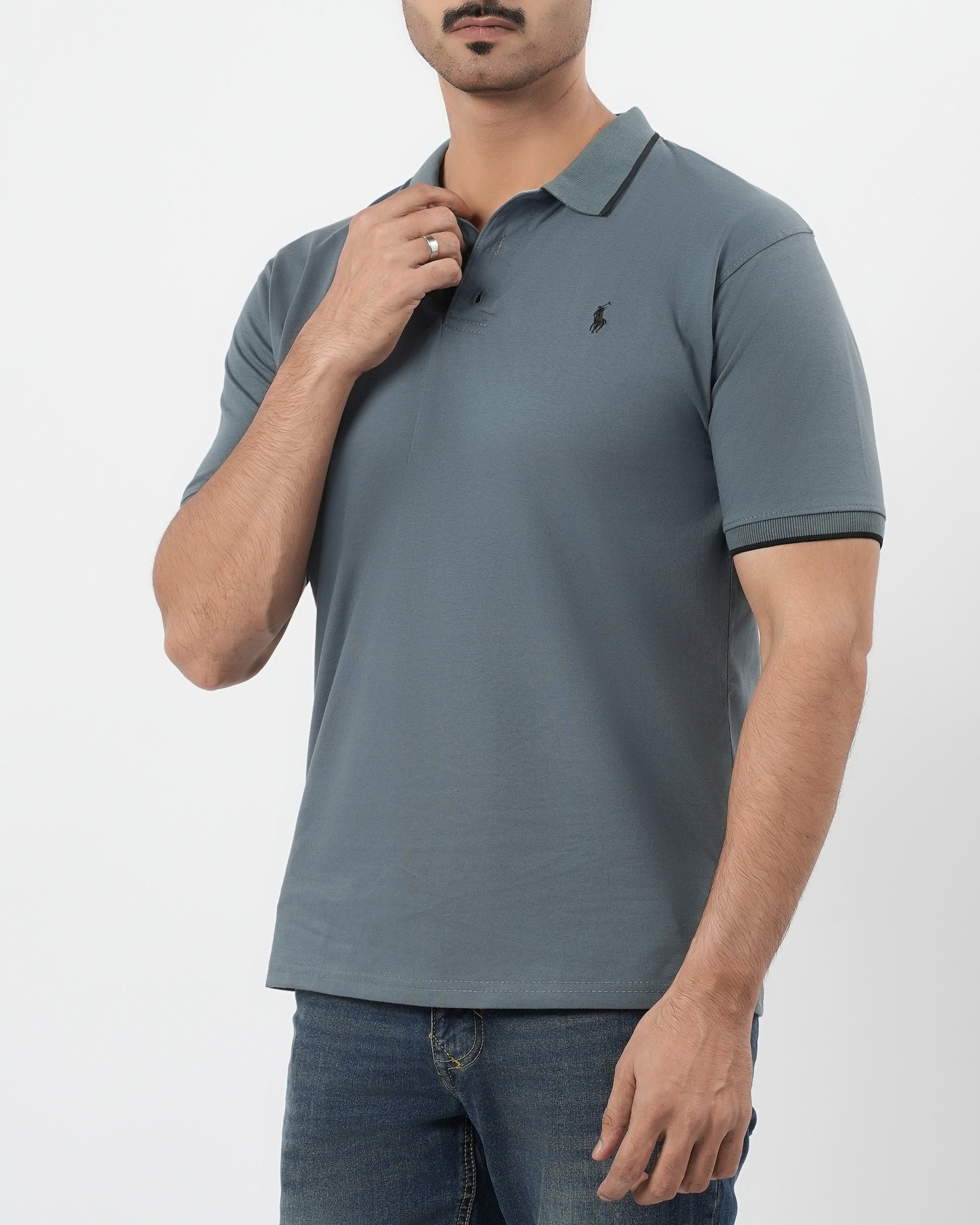 Men's Half Sleeves Polo Jersey T-Shirt