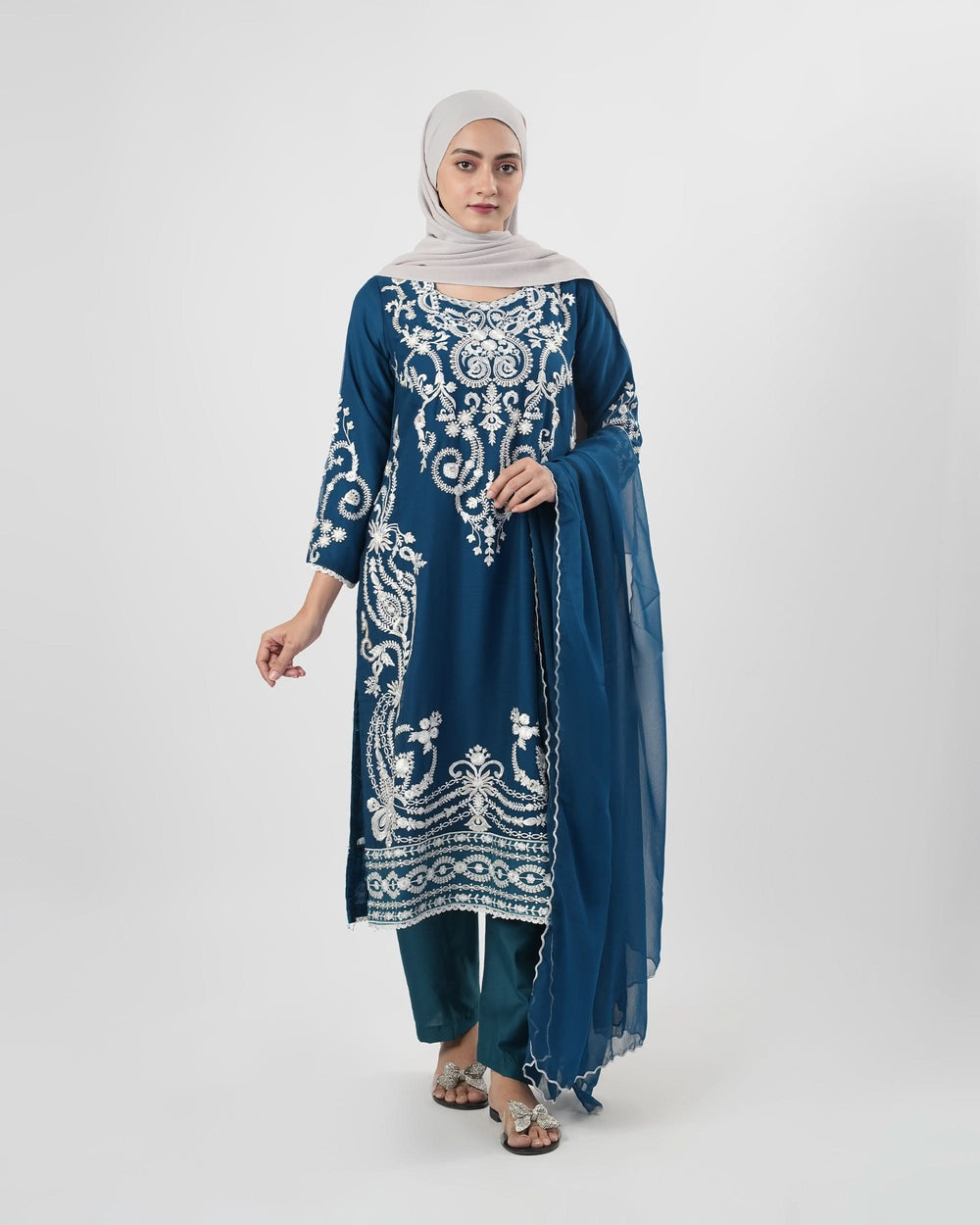 Valuables Women Chiffon Embroidered 3-Piece Suit, Women Shalwar Suits, Valuables, Chase Value