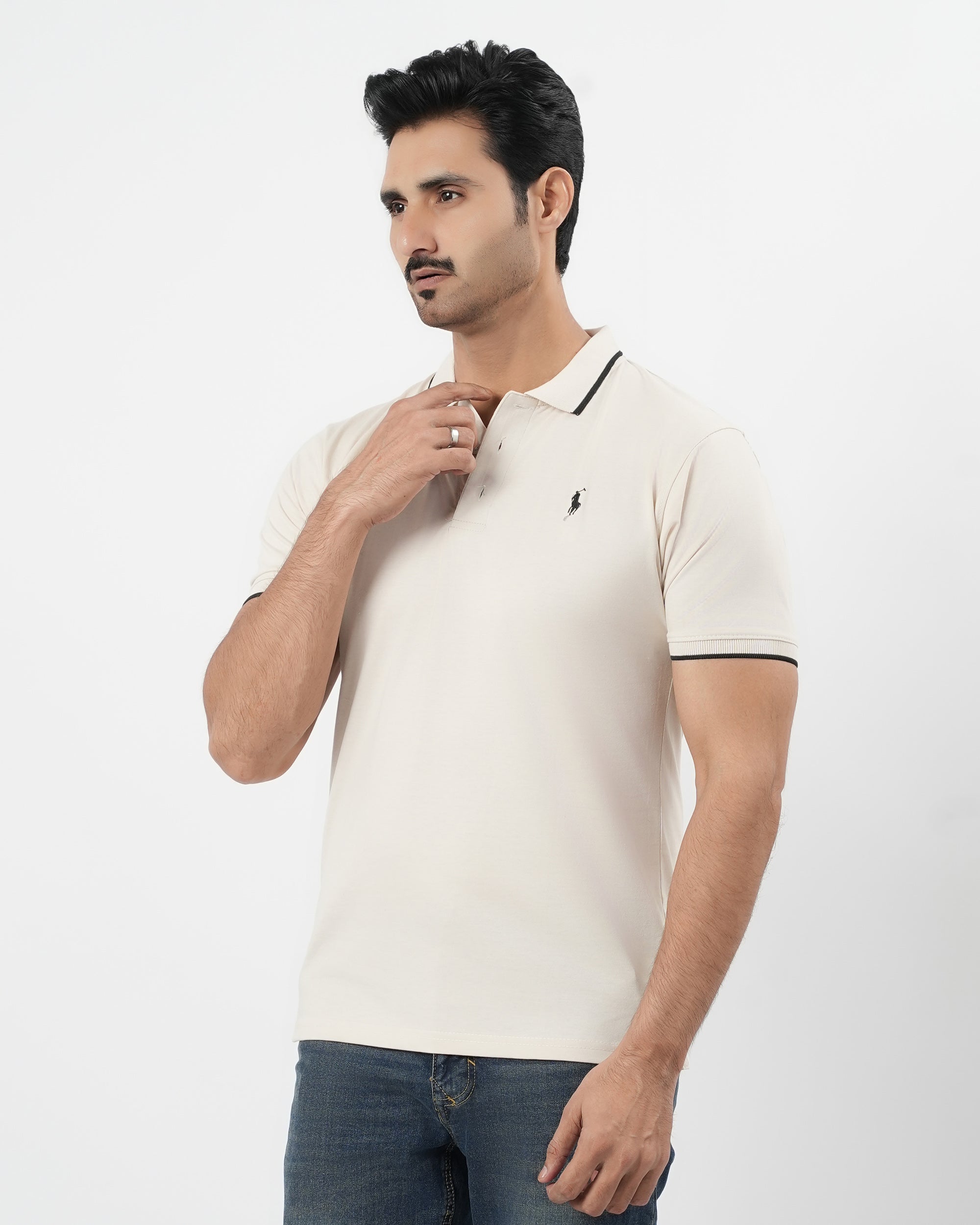 Men's Half Sleeves Polo Jersey T-Shirt