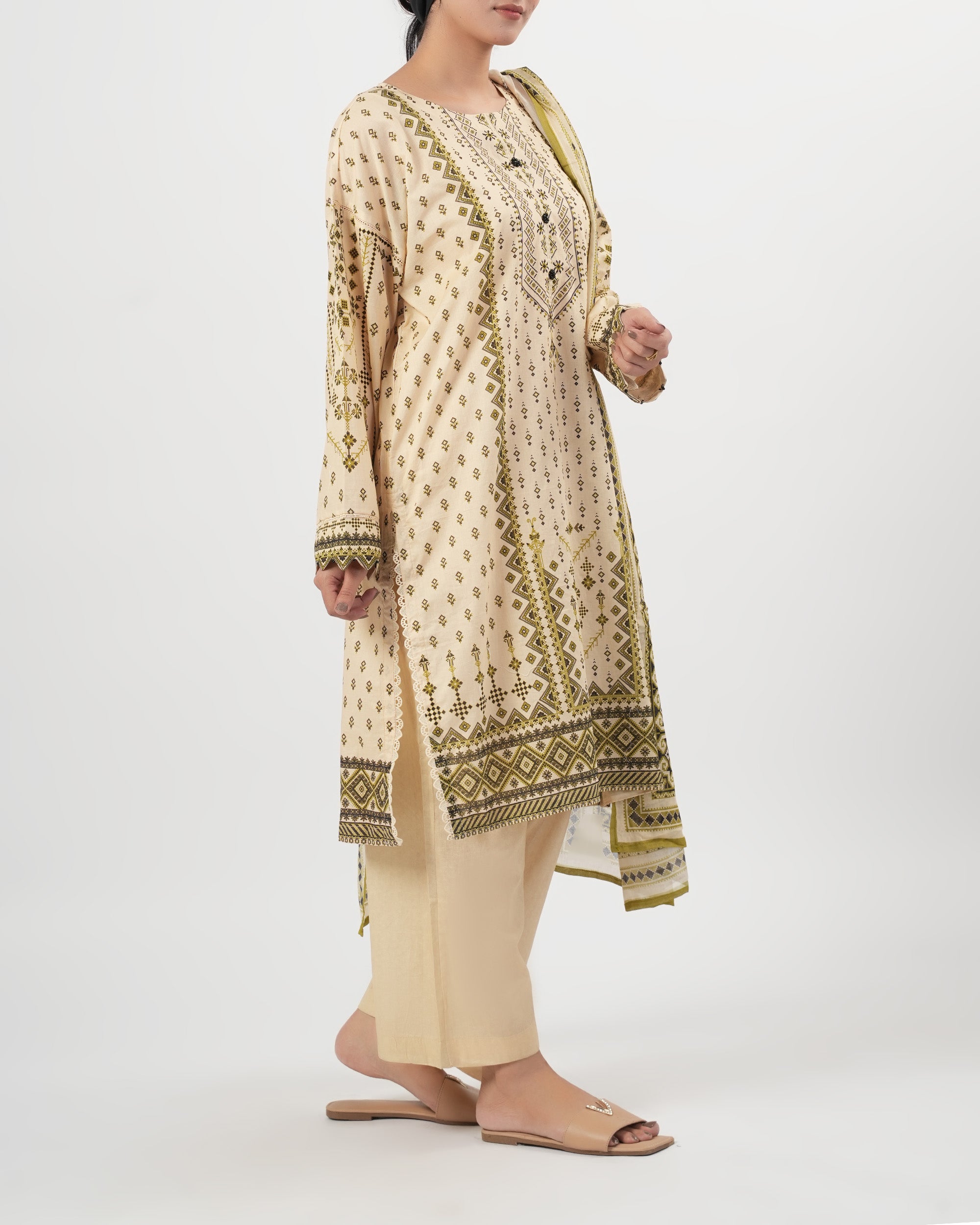 Eminent Women's Essentials Printed 3Pc Suit