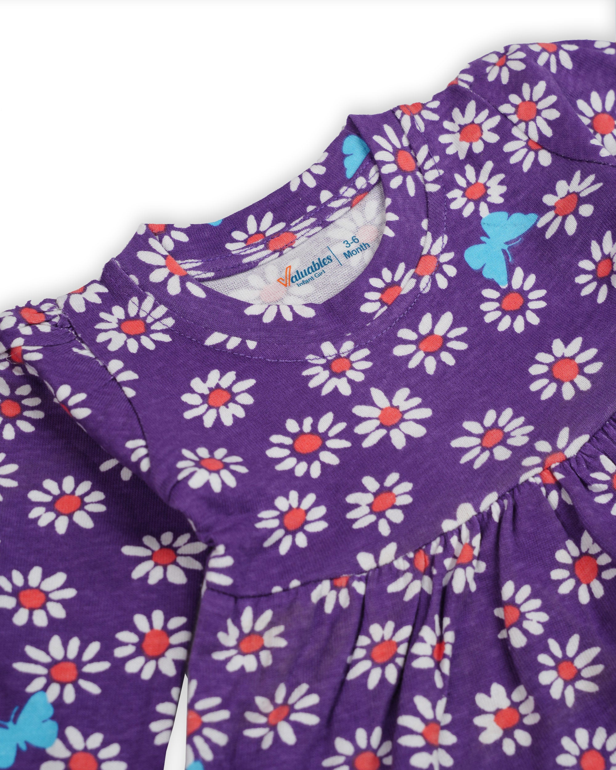 Valuables Newborn Girls Printed Frock