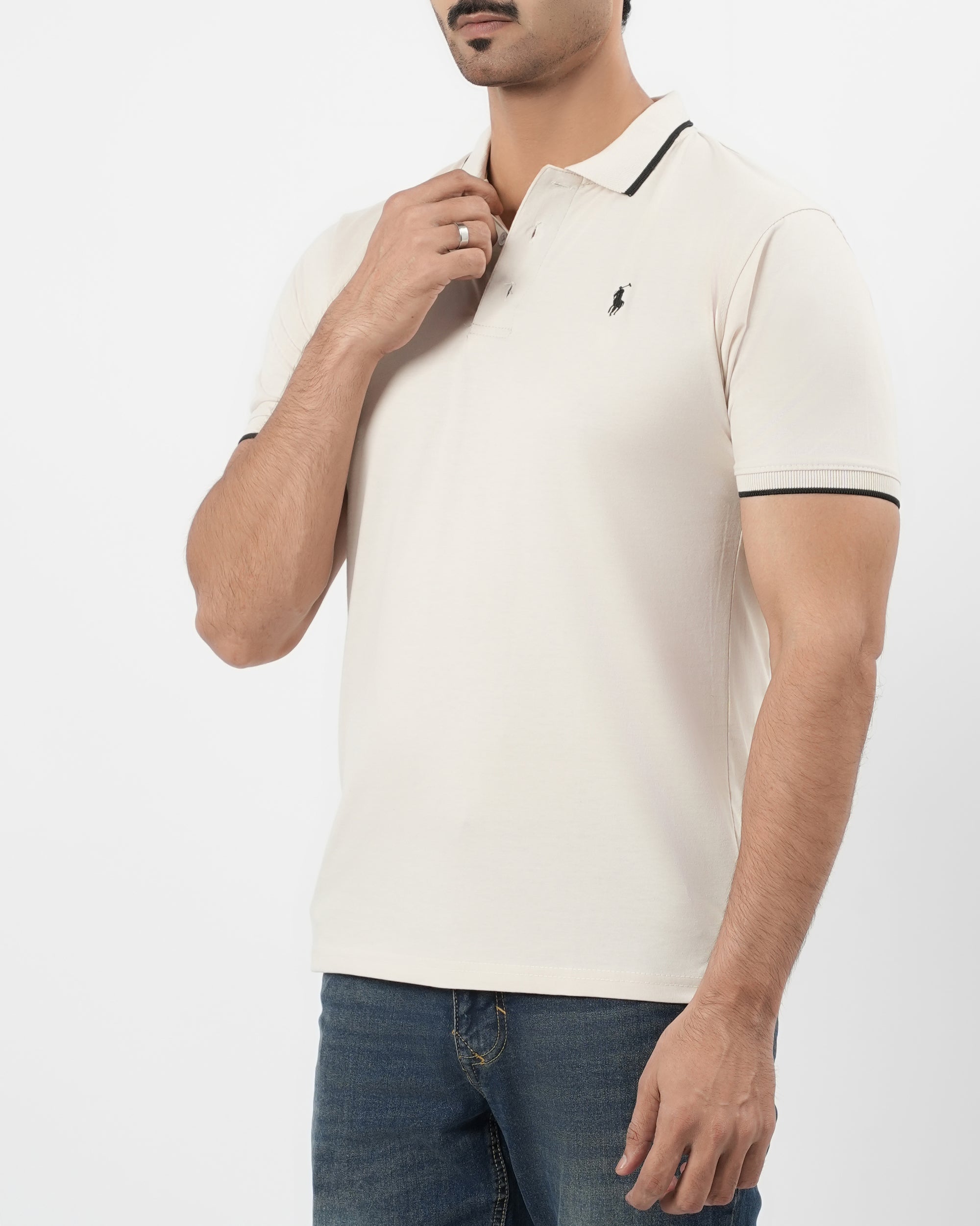 Men's Half Sleeves Polo Jersey T-Shirt