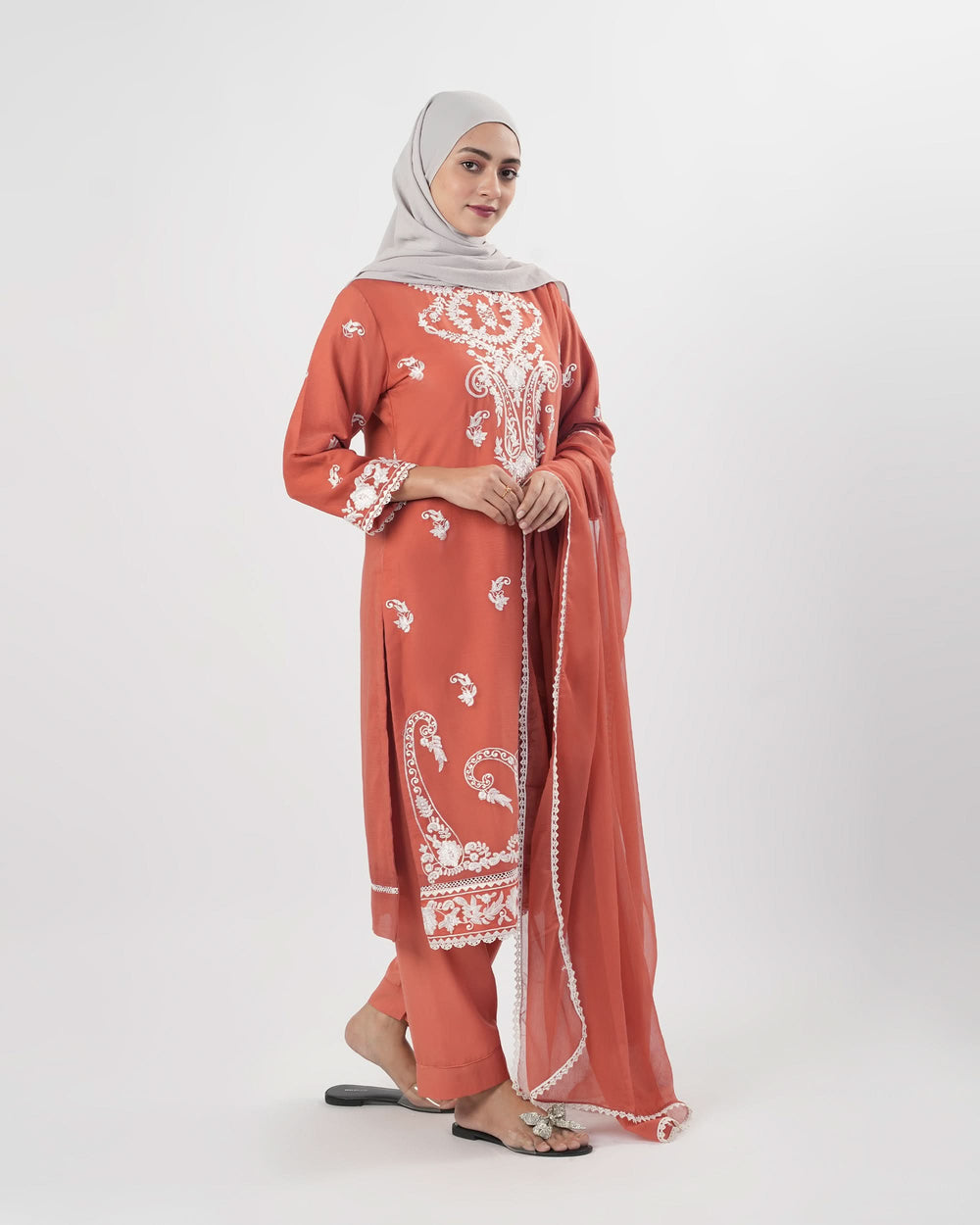 Valuables Women’s Embroidered Chiffon 3Pcs Suit, Women Shalwar Suits, Valuables, Chase Value