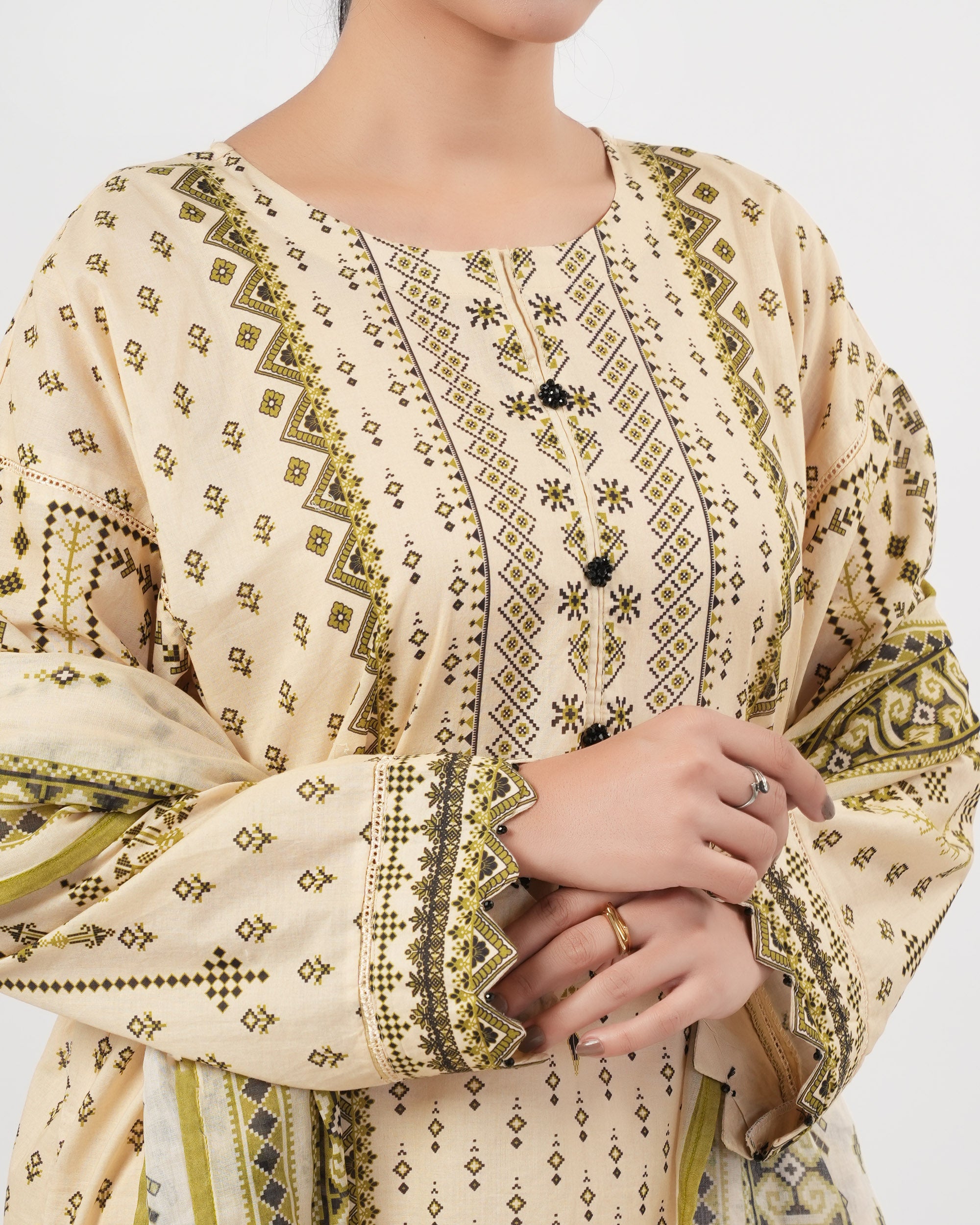 Eminent Women's Essentials Printed 3Pc Suit