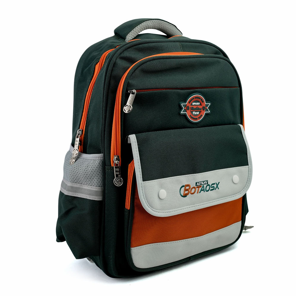 Kids School Backpack 16" - Green, School Bags, Chase Value, Chase Value
