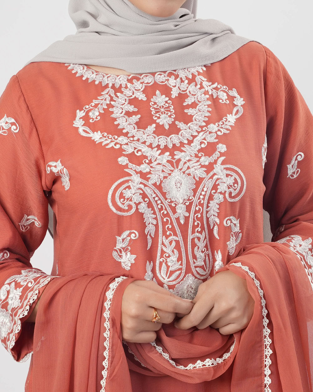 Valuables Women’s Embroidered Chiffon 3Pcs Suit, Women Shalwar Suits, Valuables, Chase Value