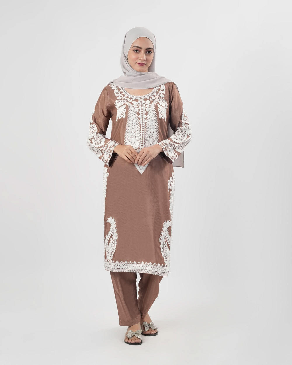 Valuables Women’s Embroidered Raw Silk 2Pcs Suit, Women Shalwar Suits, Valuables, Chase Value