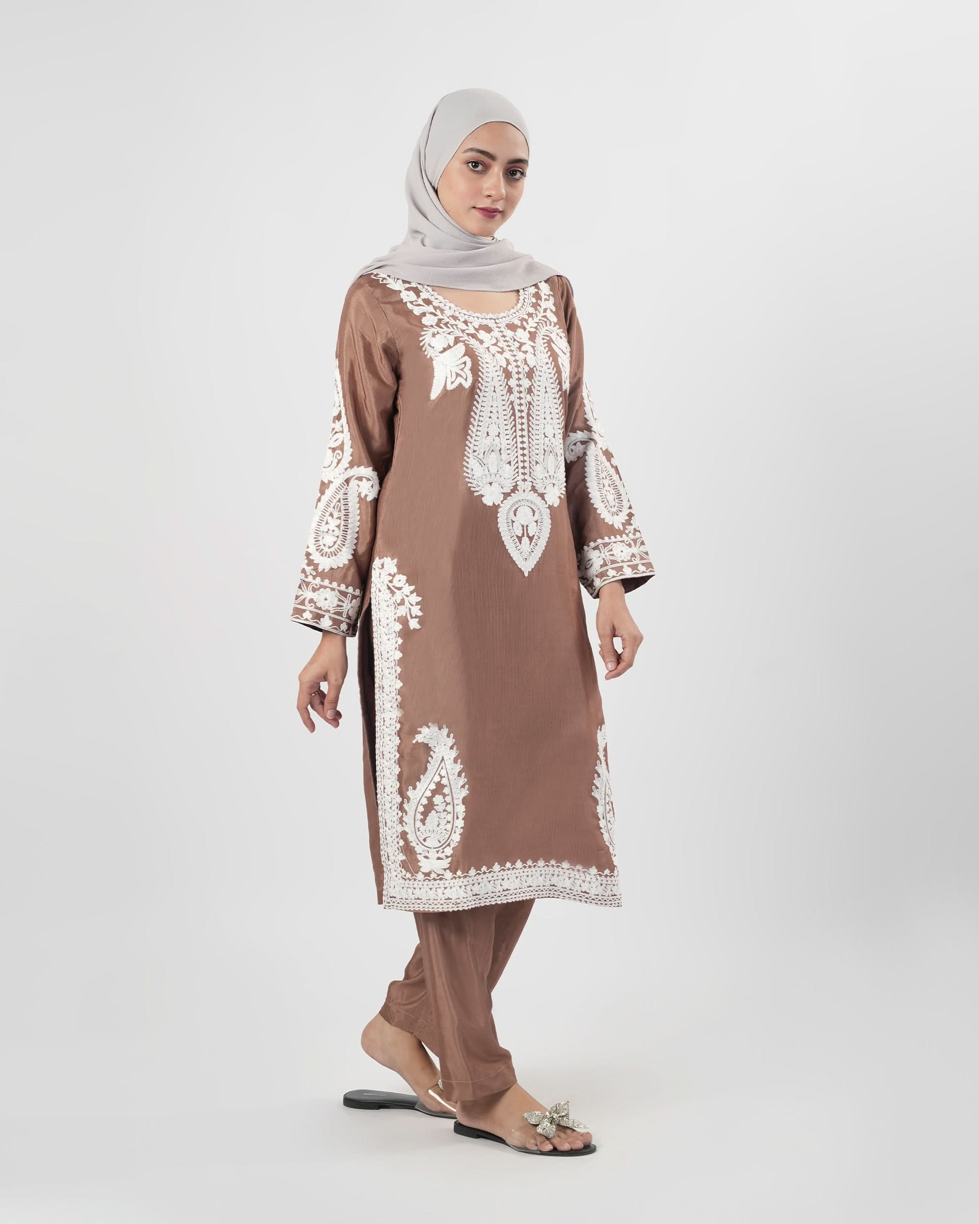 Valuables Women’s Embroidered Raw Silk 2Pcs Suit, Women Shalwar Suits, Valuables, Chase Value
