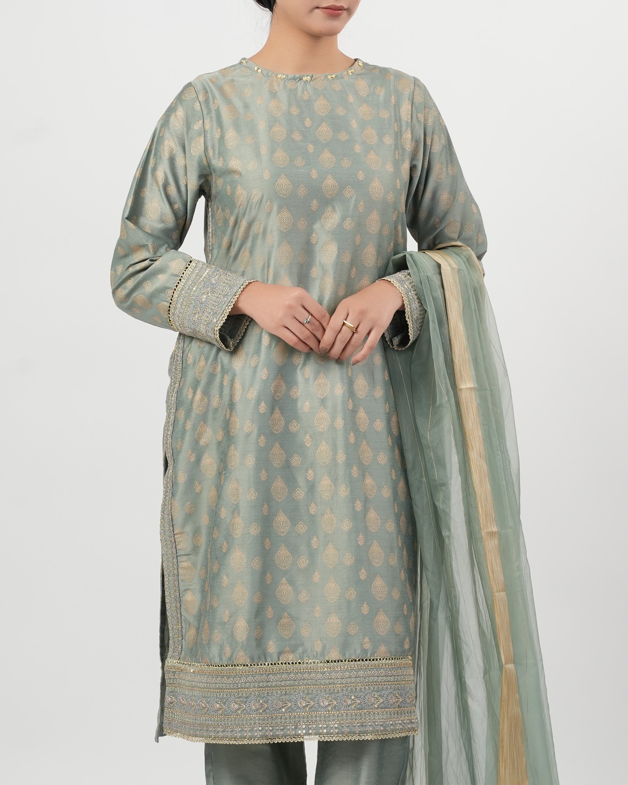 Eminent Women's Signature Embroidered 3Pc Suit