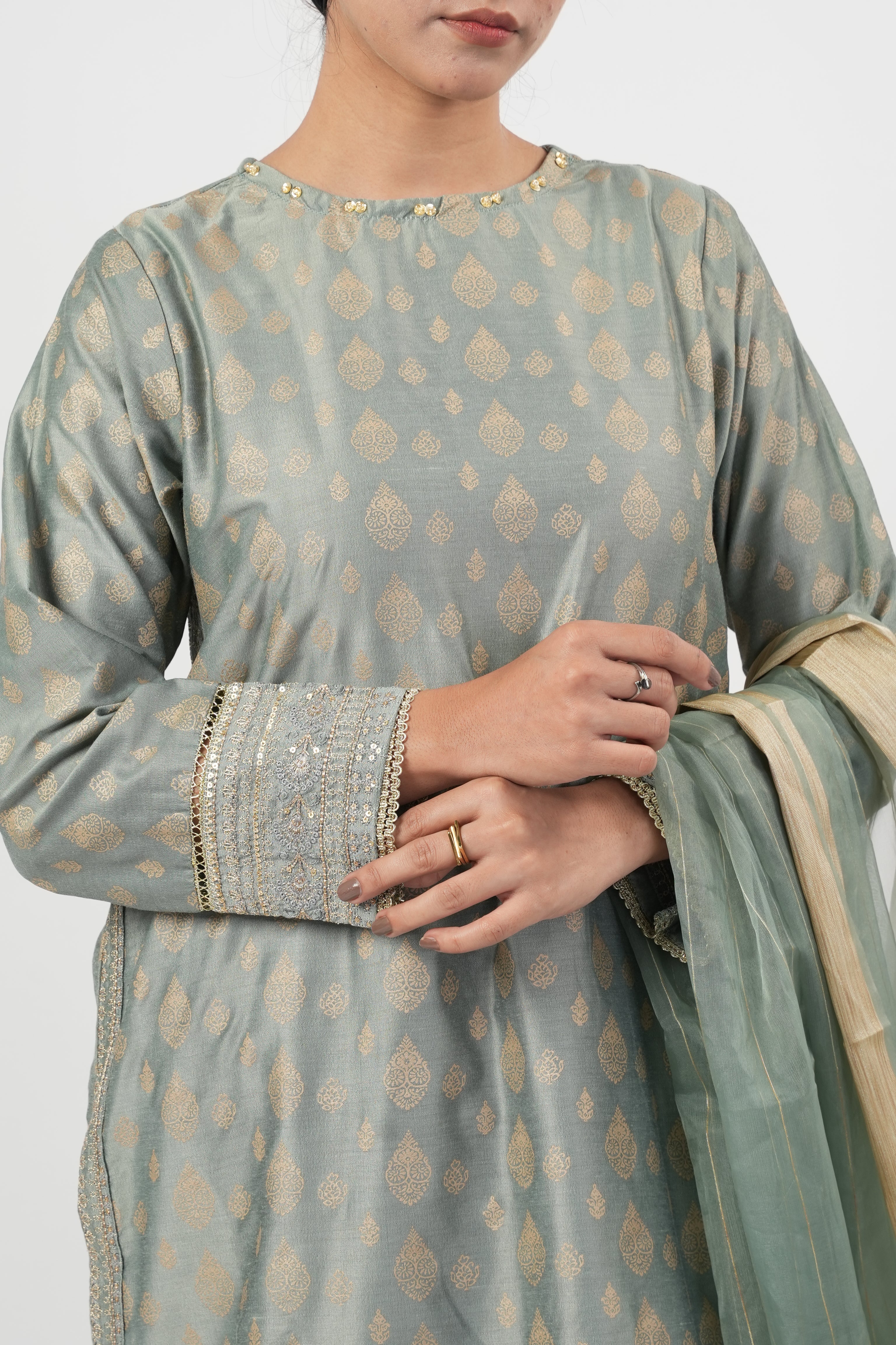 Eminent Women's Signature Embroidered 3Pc Suit