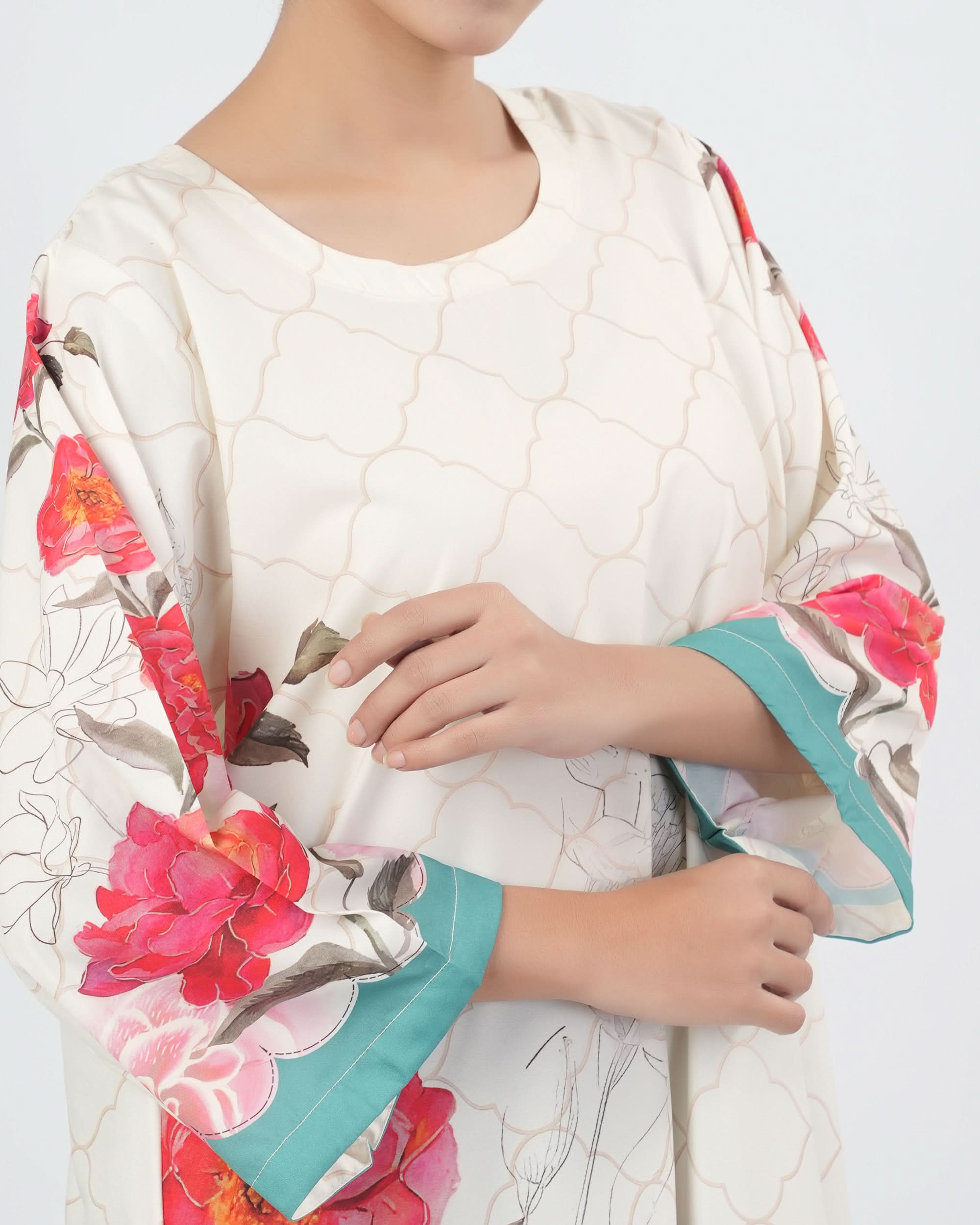 Valuables Women Silk Printed Kaftan, Women Ready Kurtis, Chase Value, Chase Value
