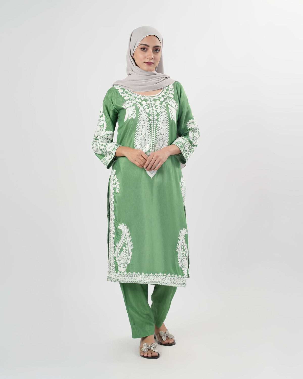 Valuables Women’s Embroidered Raw Silk 2Pcs Suit, Women Shalwar Suits, Valuables, Chase Value